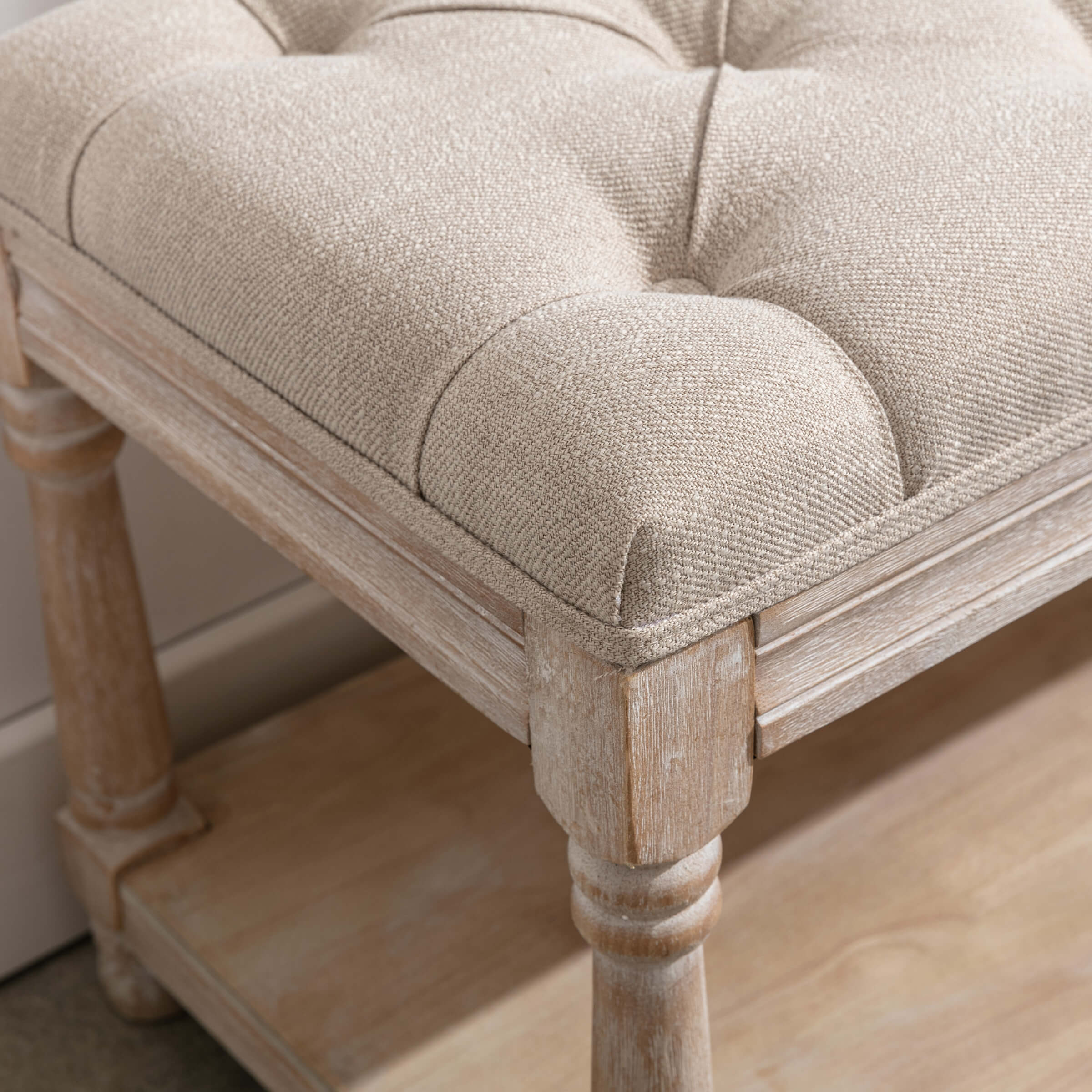 Classic Tufted Small Entryway Bench - 2459BH - Image 6