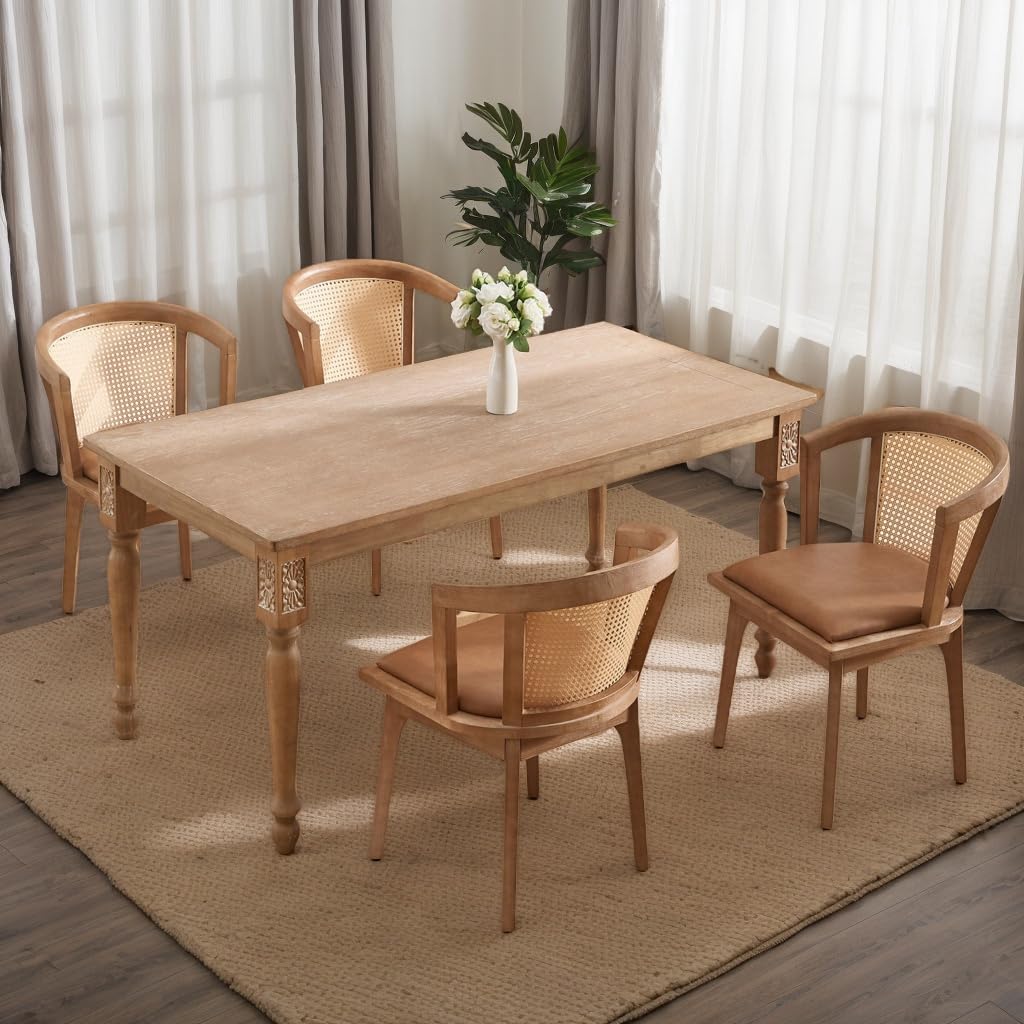 Dining Chairs with Cane Woven Back Set of 2 - 10085DC - Image 23