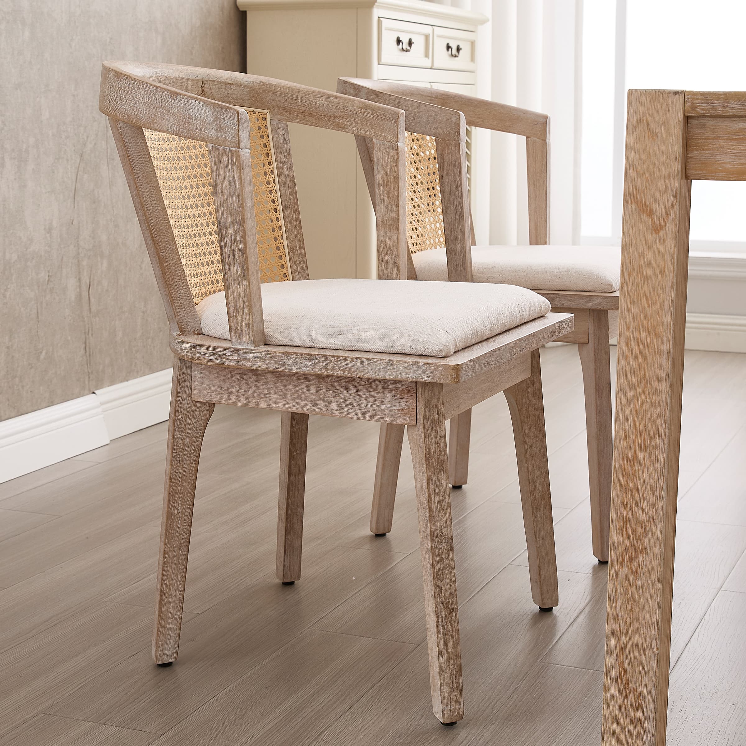Dining Chairs with Cane Woven Back Set of 2 - 10085DC - Image 33
