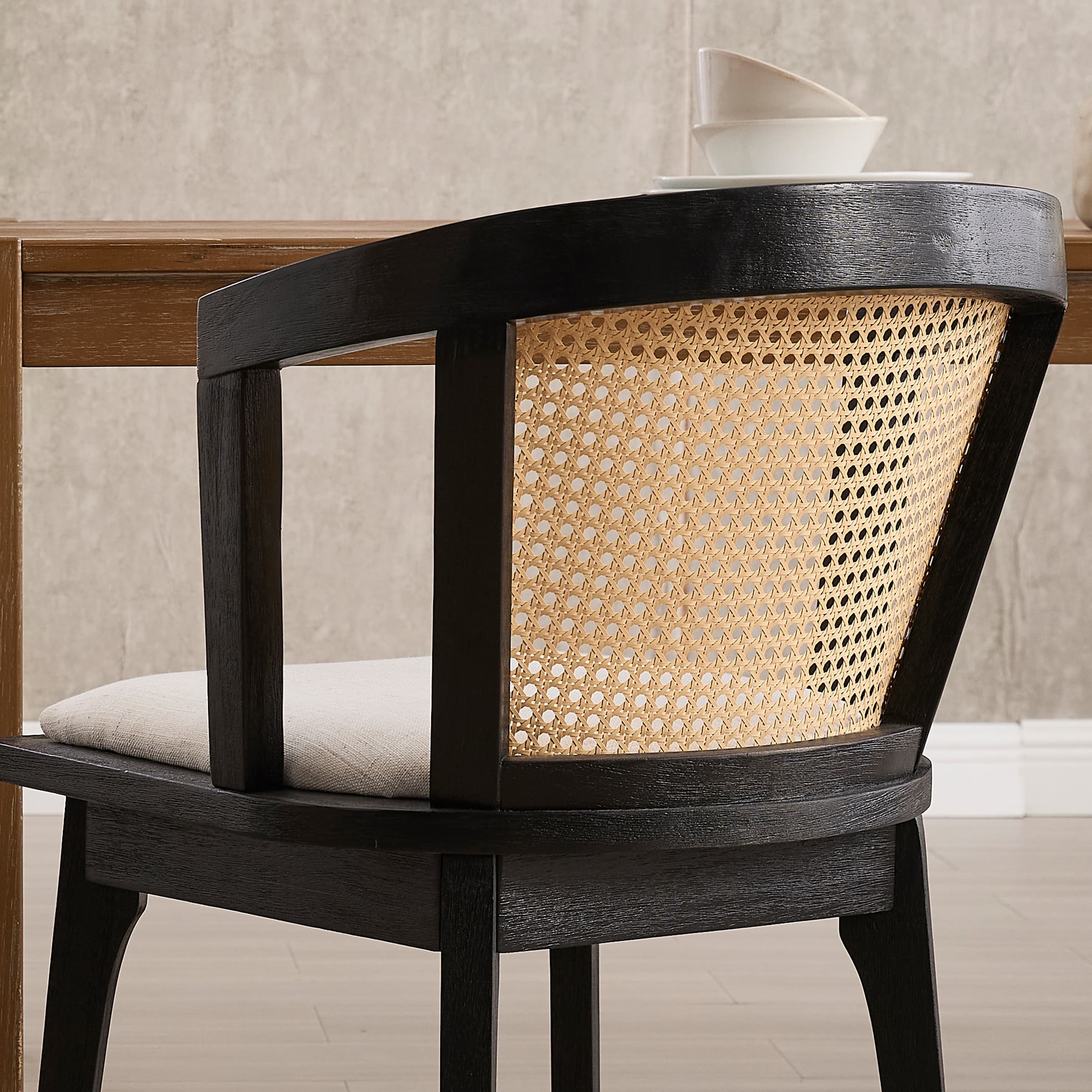 Dining Chairs with Cane Woven Back Set of 2 - 10085DC - Image 43