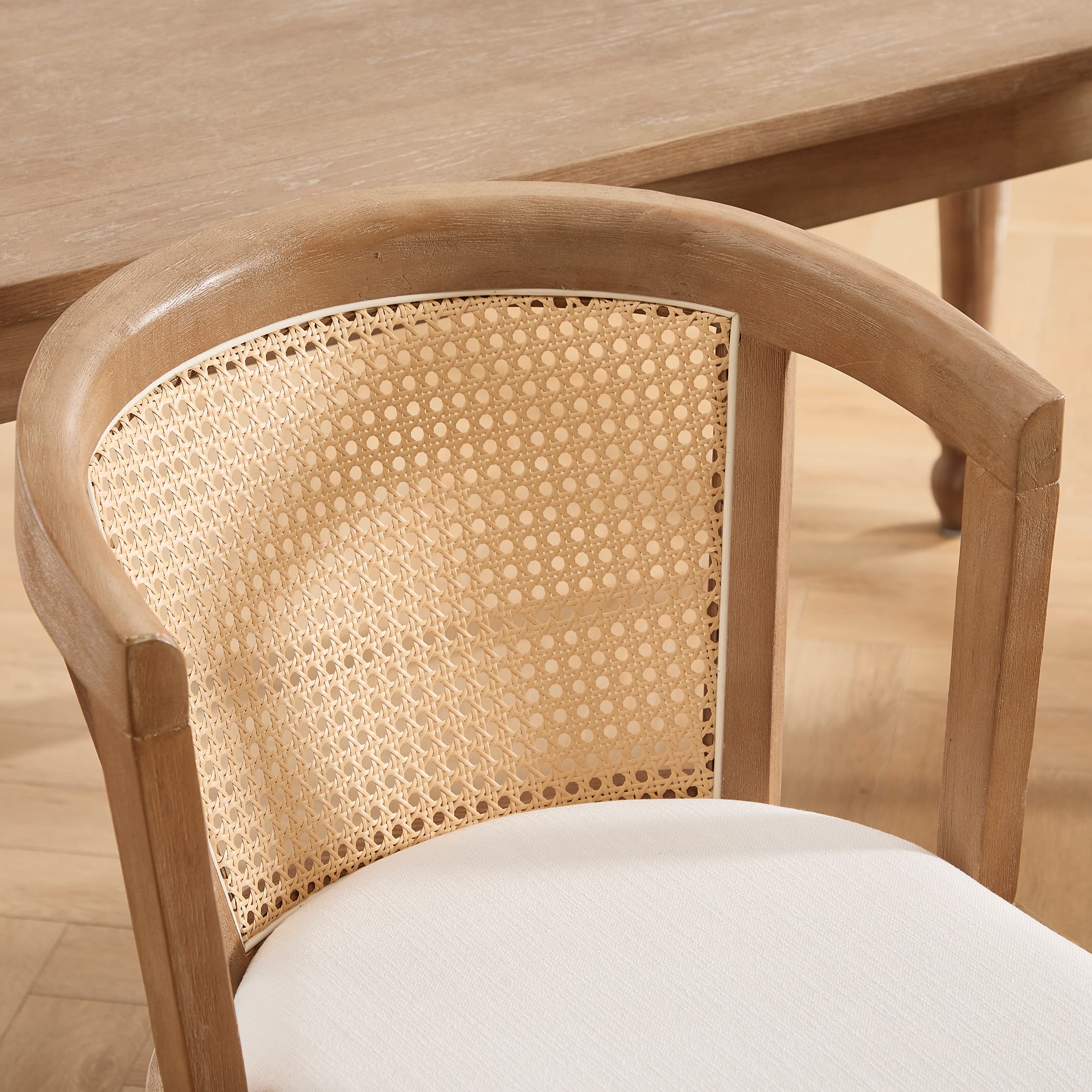 Dining Chairs with Cane Woven Back Set of 2 - 10085DC - Image 6