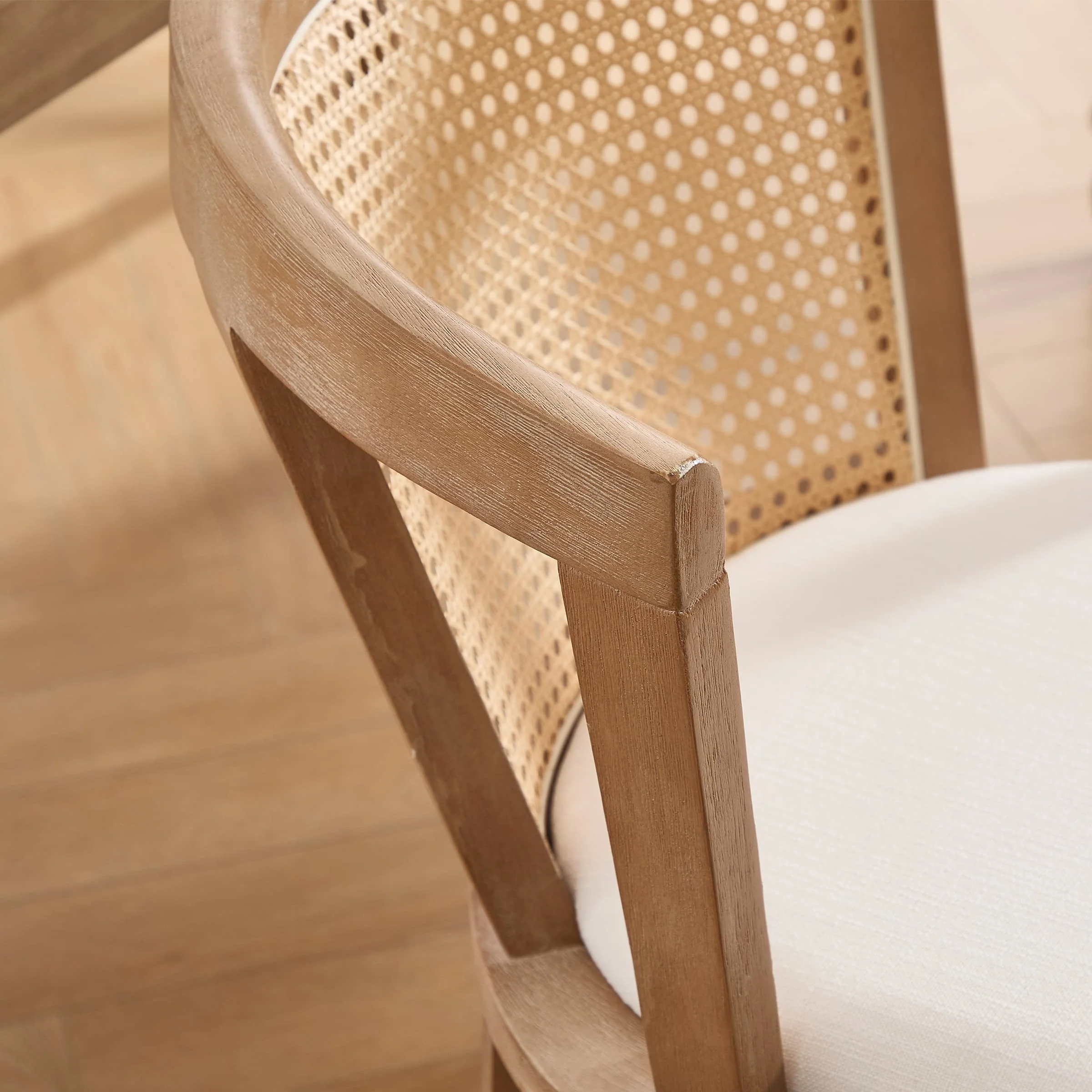 Dining Chairs with Cane Woven Back Set of 2 - 10085DC - Image 7