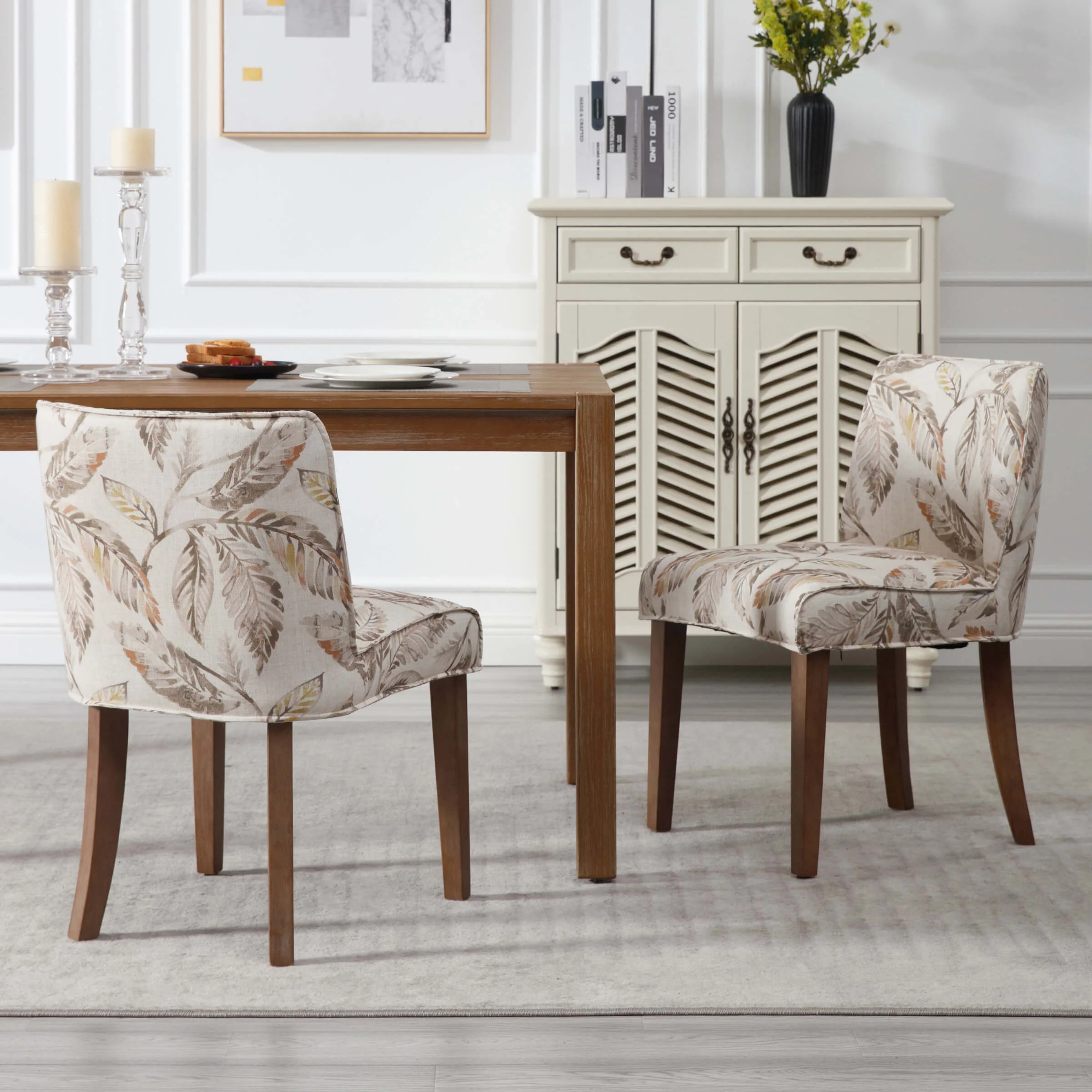 Farmhouse Fabric Dining Chairs Set of 2 - 2223DC - Image 16