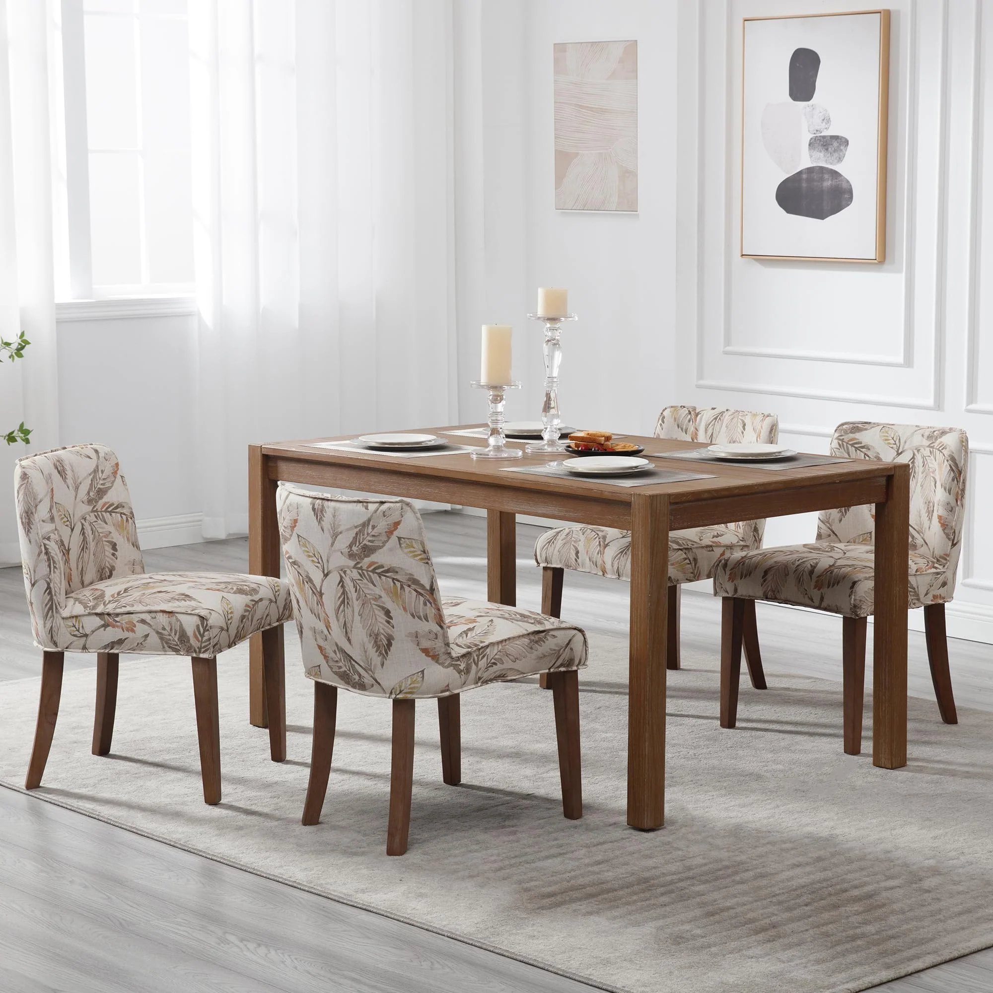 Farmhouse Fabric Dining Chairs Set of 2 - 2223DC - Image 17