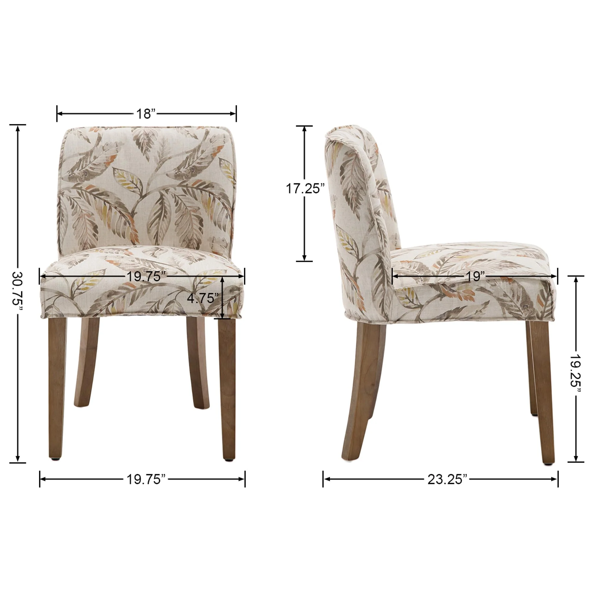 Farmhouse Fabric Dining Chairs Set of 2 - 2223DC - Image 21
