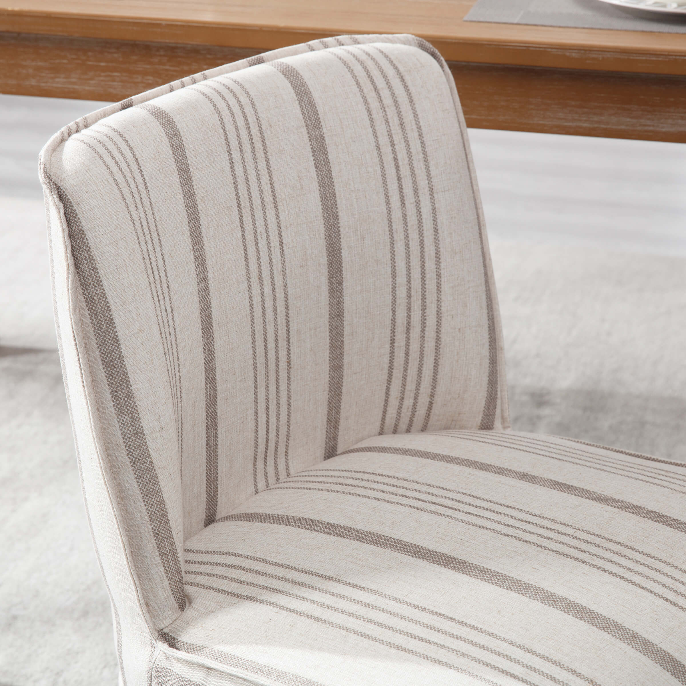 Farmhouse Fabric Dining Chairs Set of 2 - 2223DC - Image 4