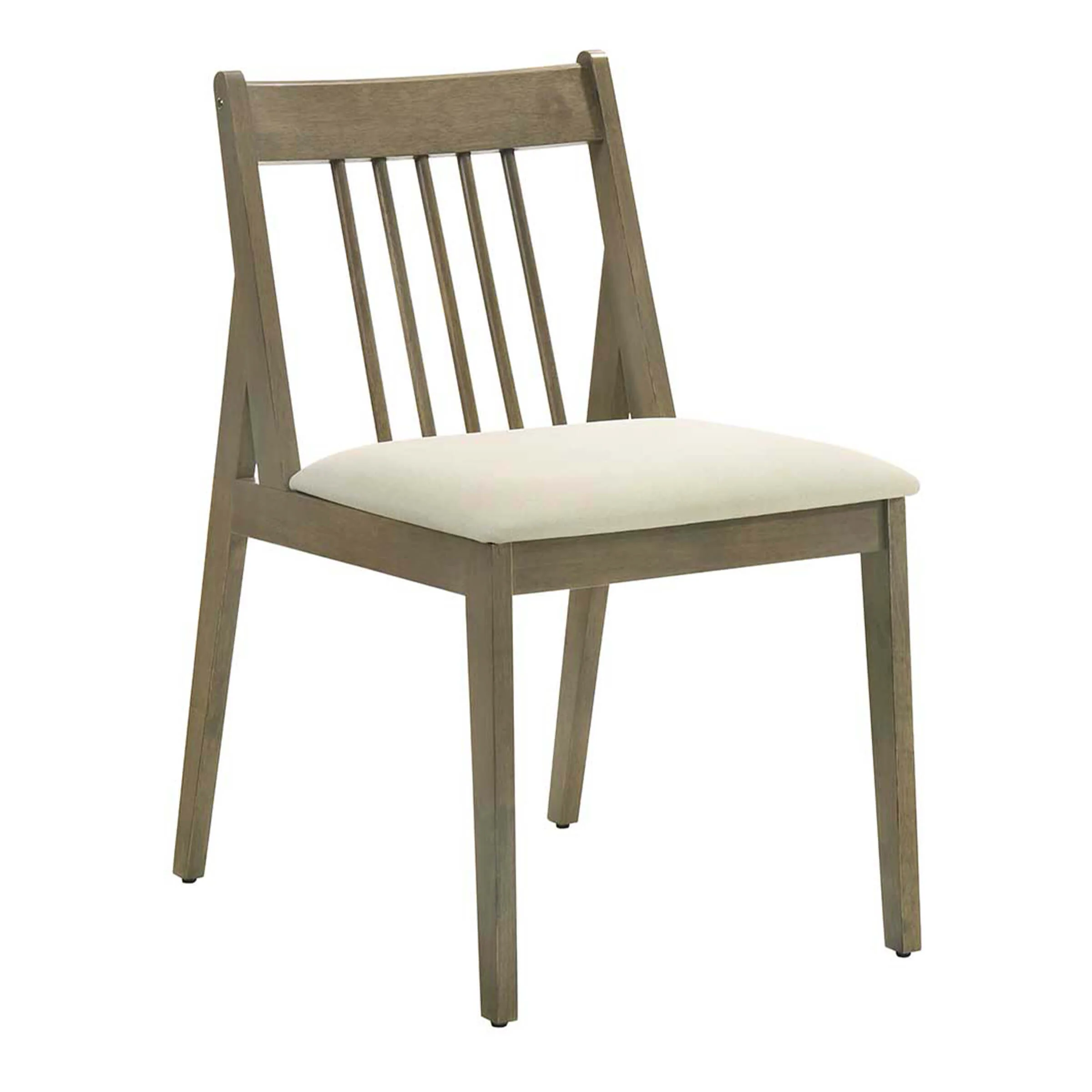 Farmhouse Chenille Upholstered Spindle Back Dining Chairs Set of 4 - 2346DC - Image 11