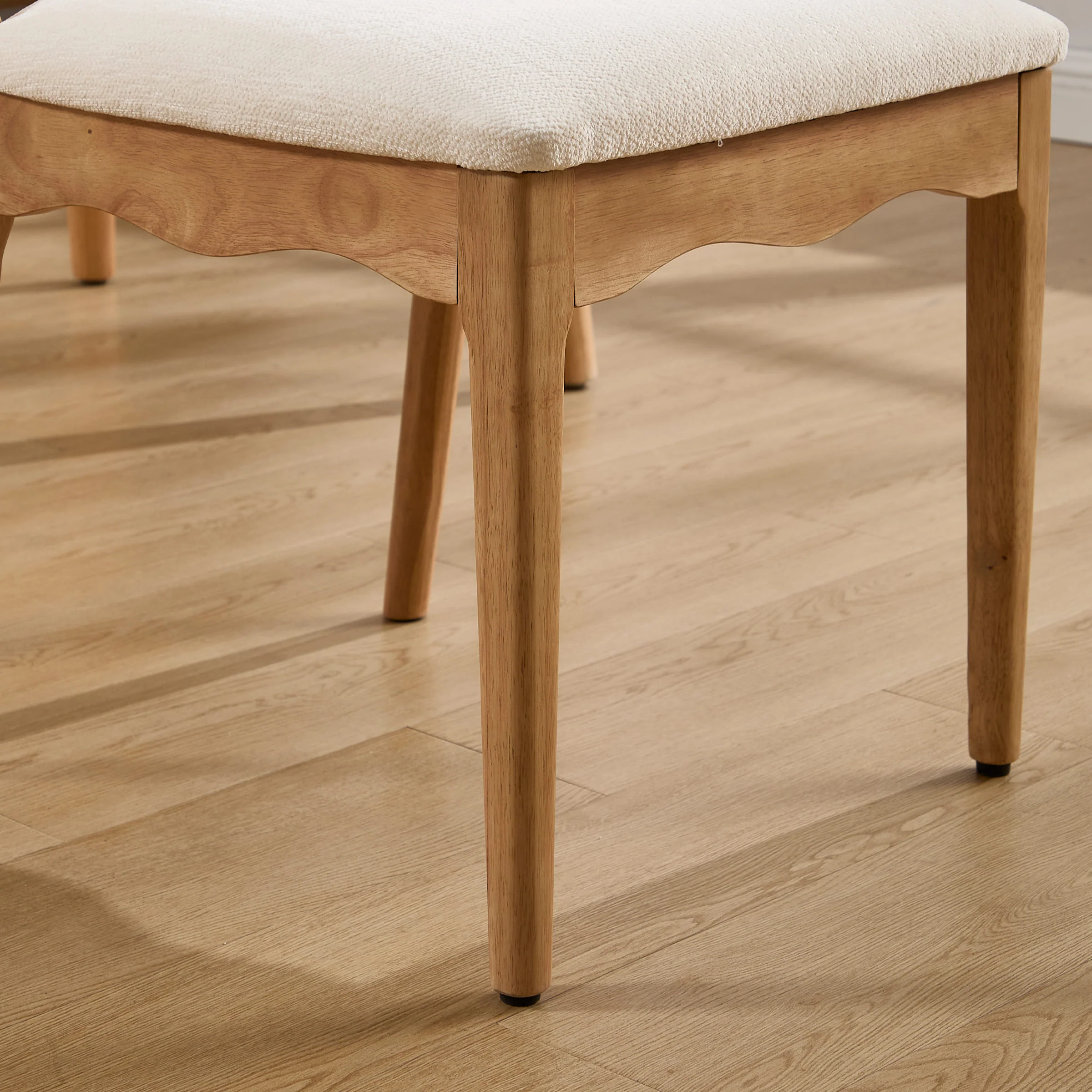 Wooden Upholstered Dining Chair Set of 2 - 10066DC - Image 18