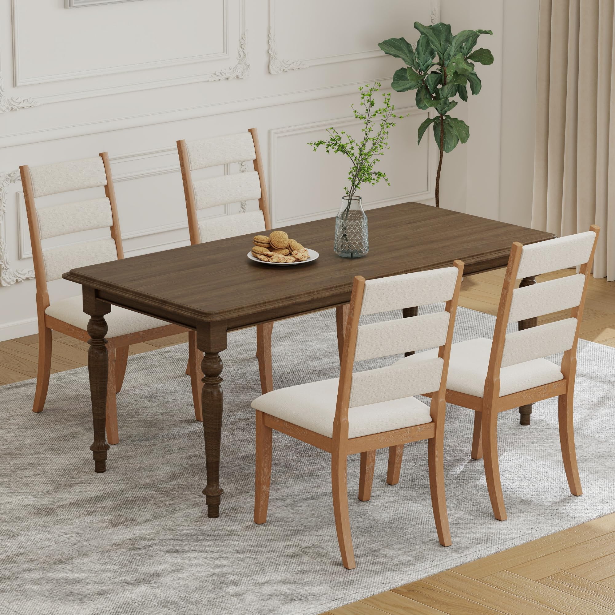 French Country High Back Dining Chairs - 20424DC - Image 2