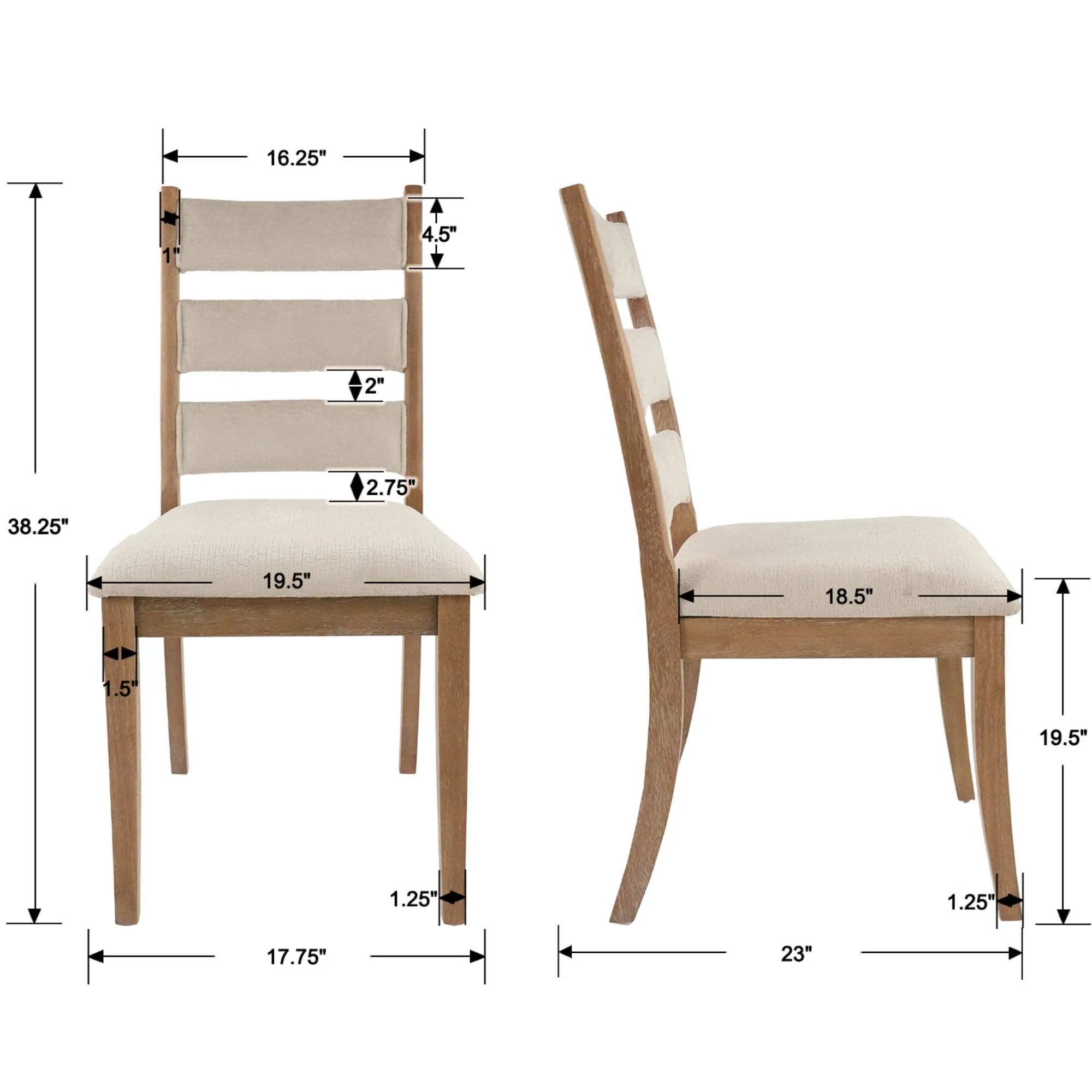 French Country High Back Dining Chairs - 20424DC - Image 7