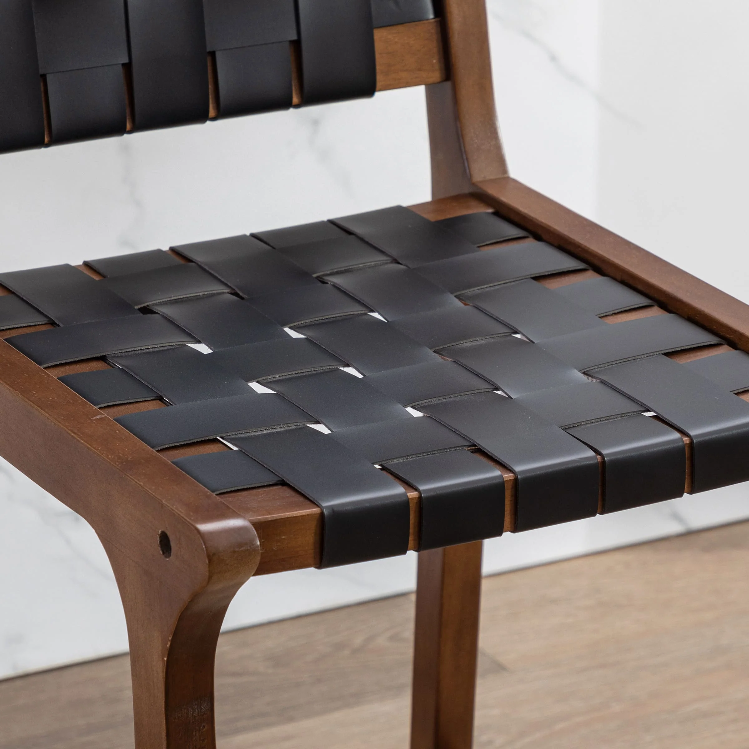 Leather Woven Strap Seat Counter Stools Set of 2 - 5703CS - Image 19