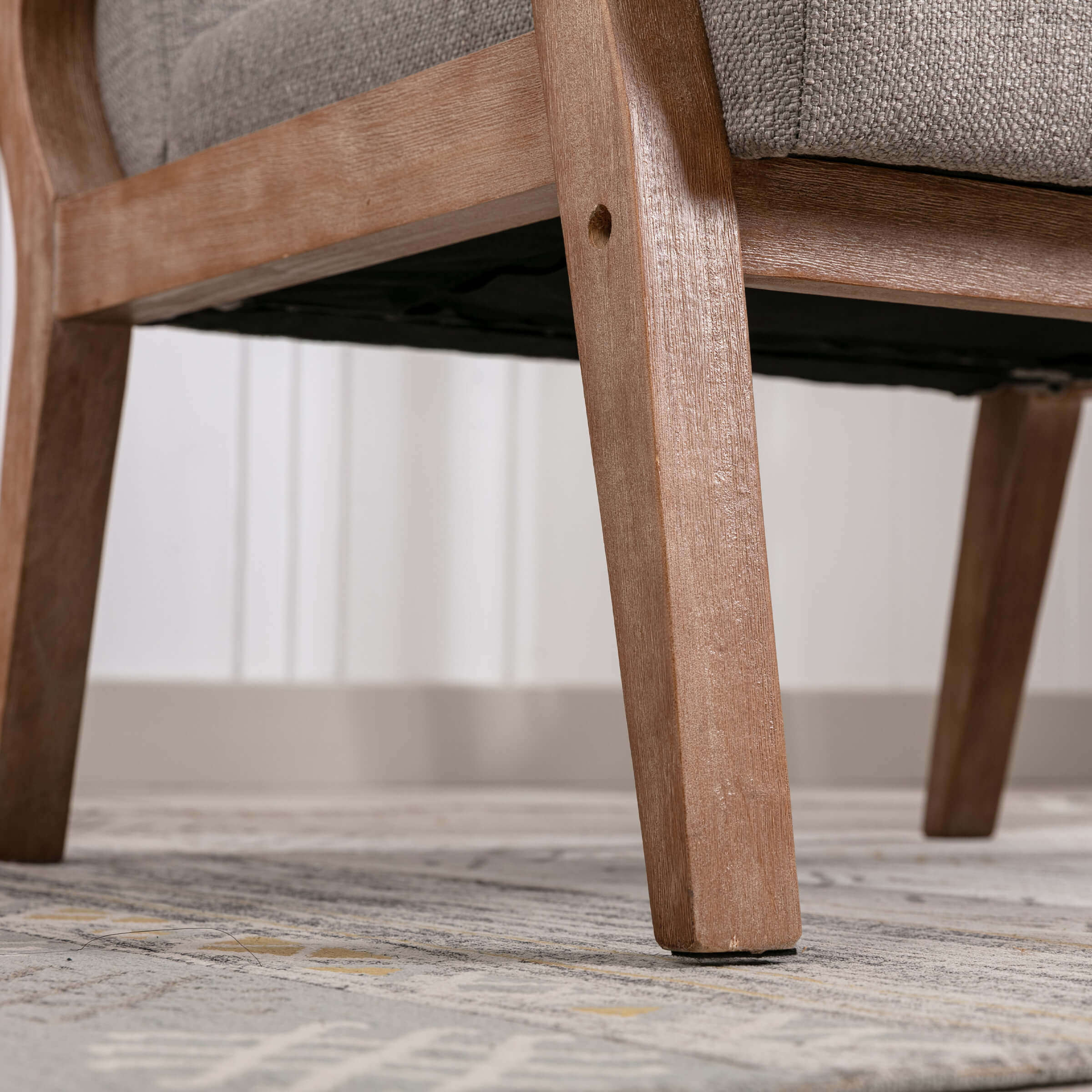 Mid Century Linen Fabric Armchair 1 PCS - 3461AC - Image 16
