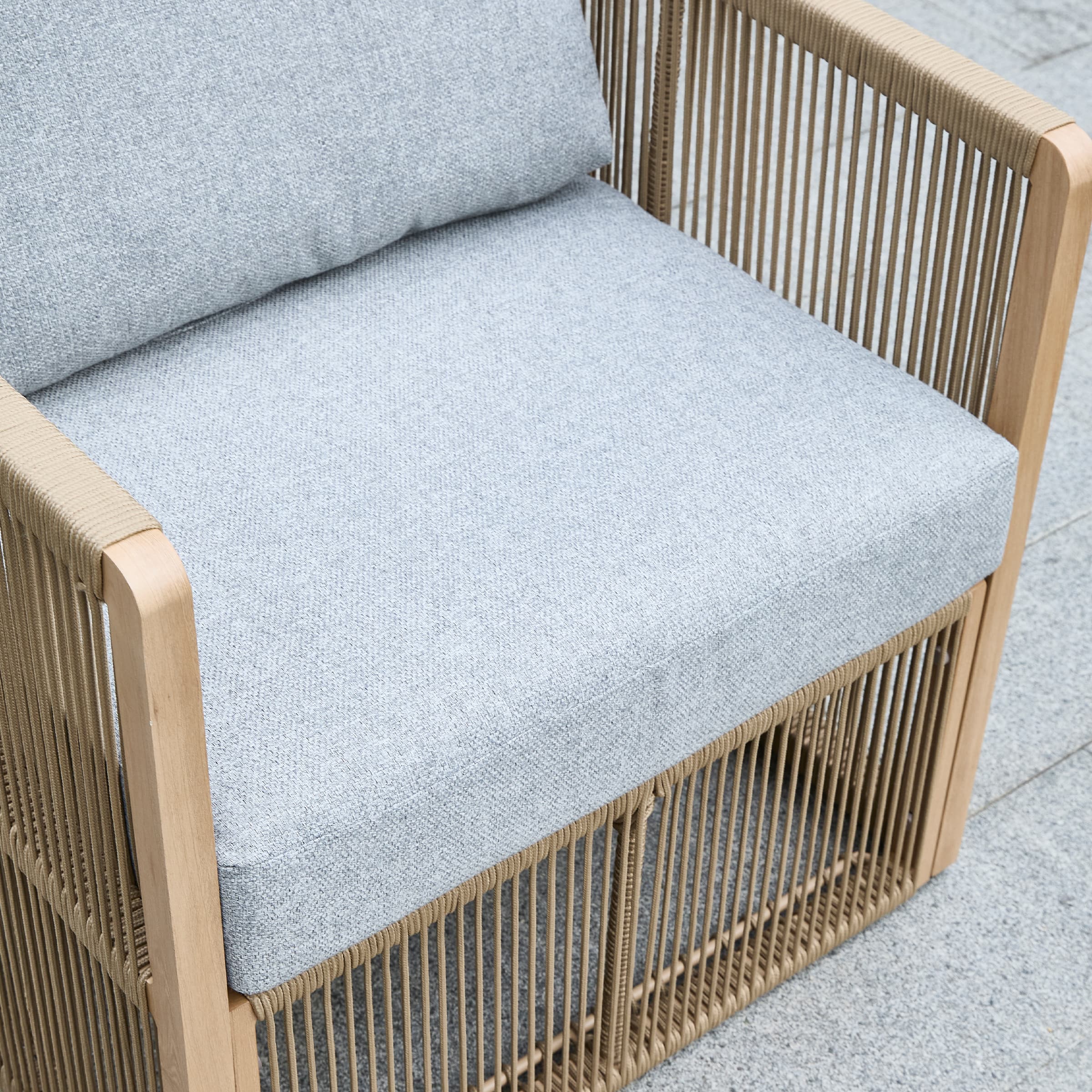 Woven Rope Outdoor Armchair Set of 2 - 1621AC - Image 17