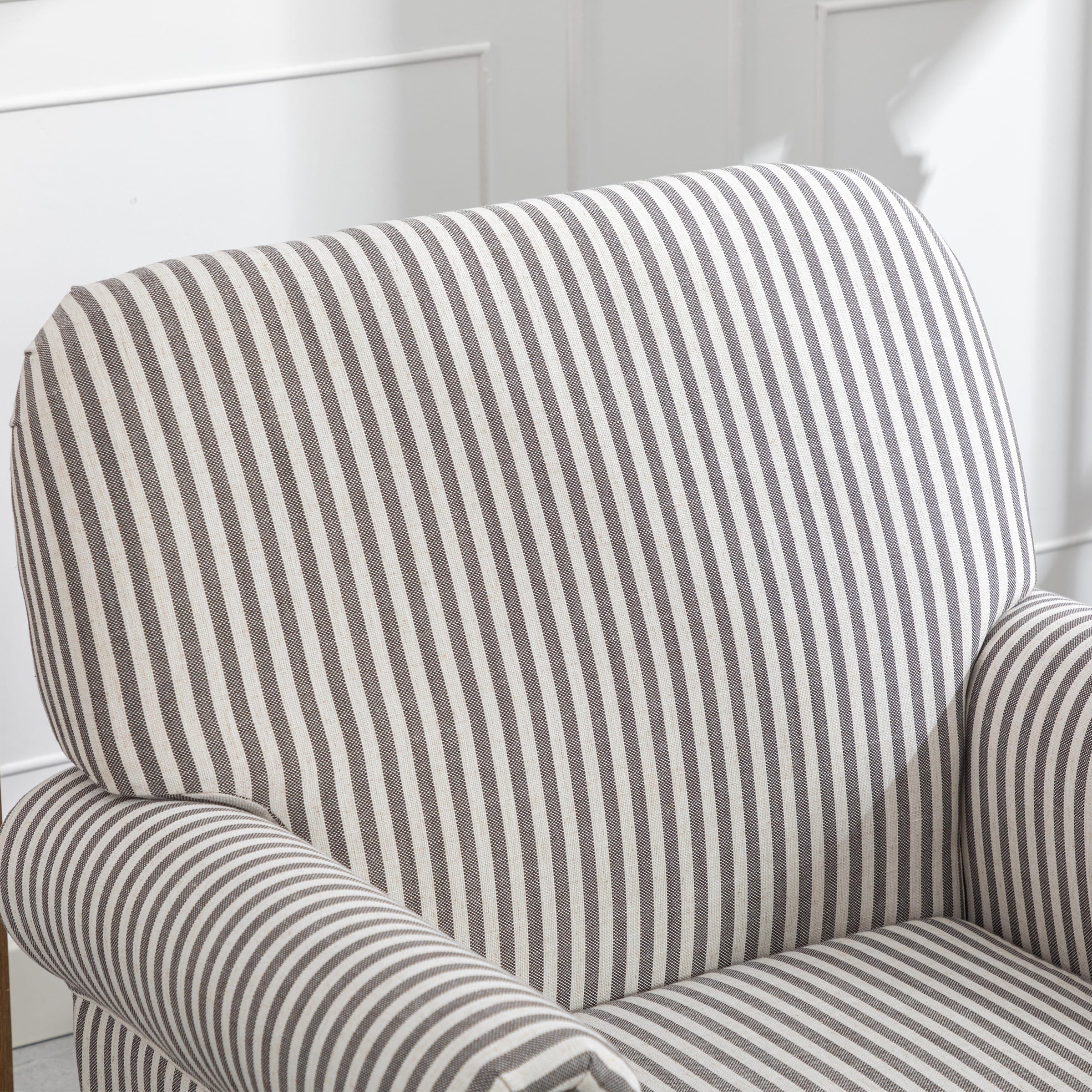 Nailhead Trim Linen Accent Chair 1 PCS - 8330AC - Image 32