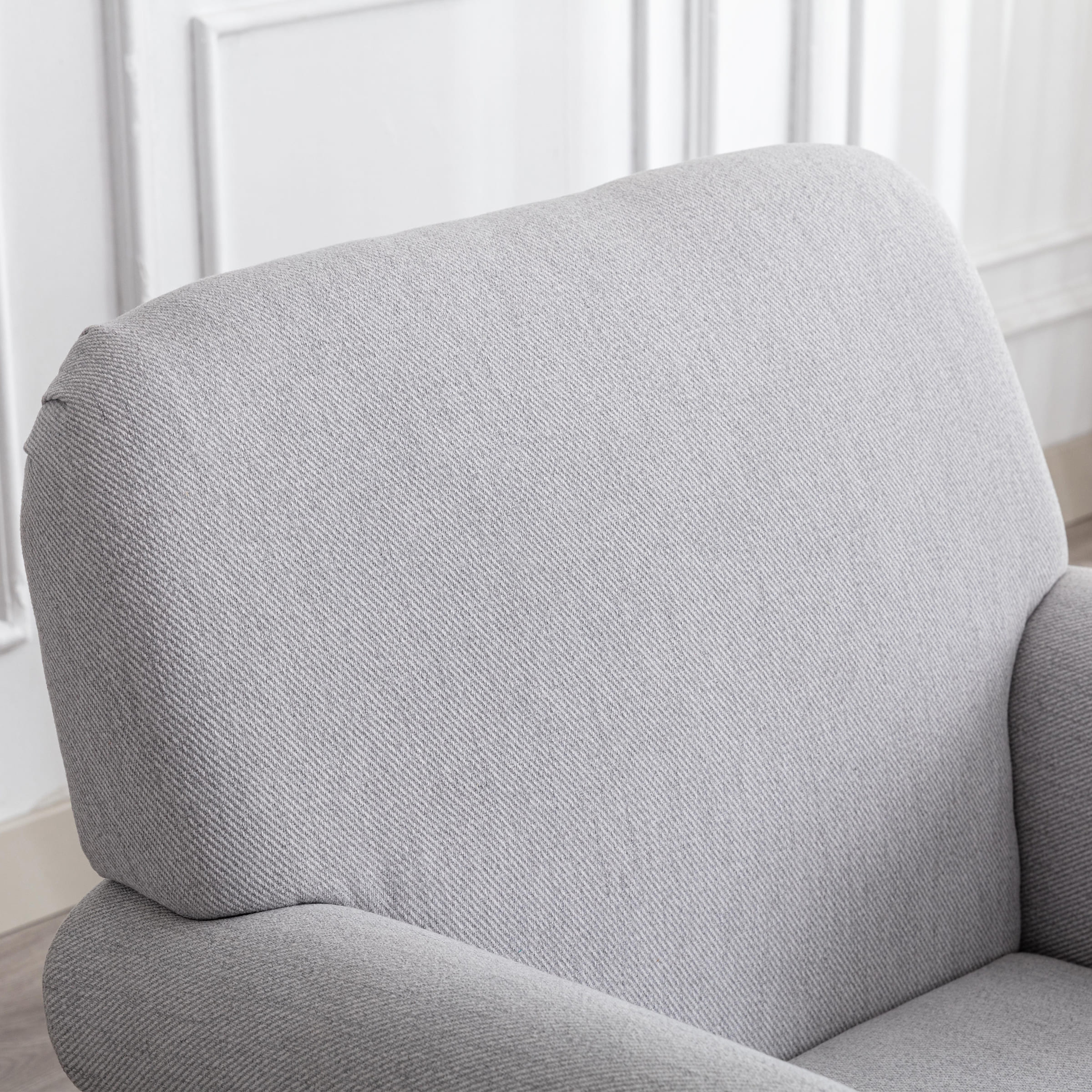 Nailhead Trim Linen Accent Chair 1 PCS - 8330AC - Image 5