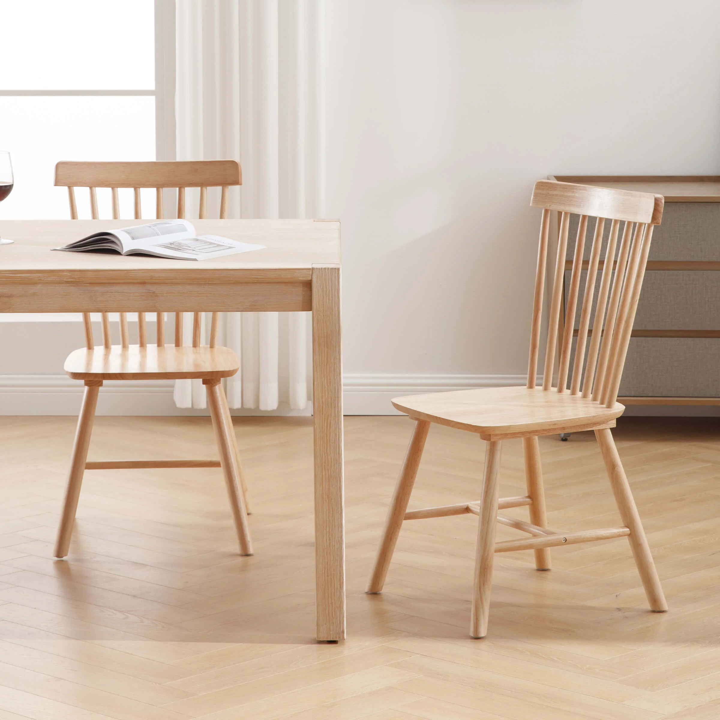 Wooden Windsor Dining Chairs - DC03DC - Image 10