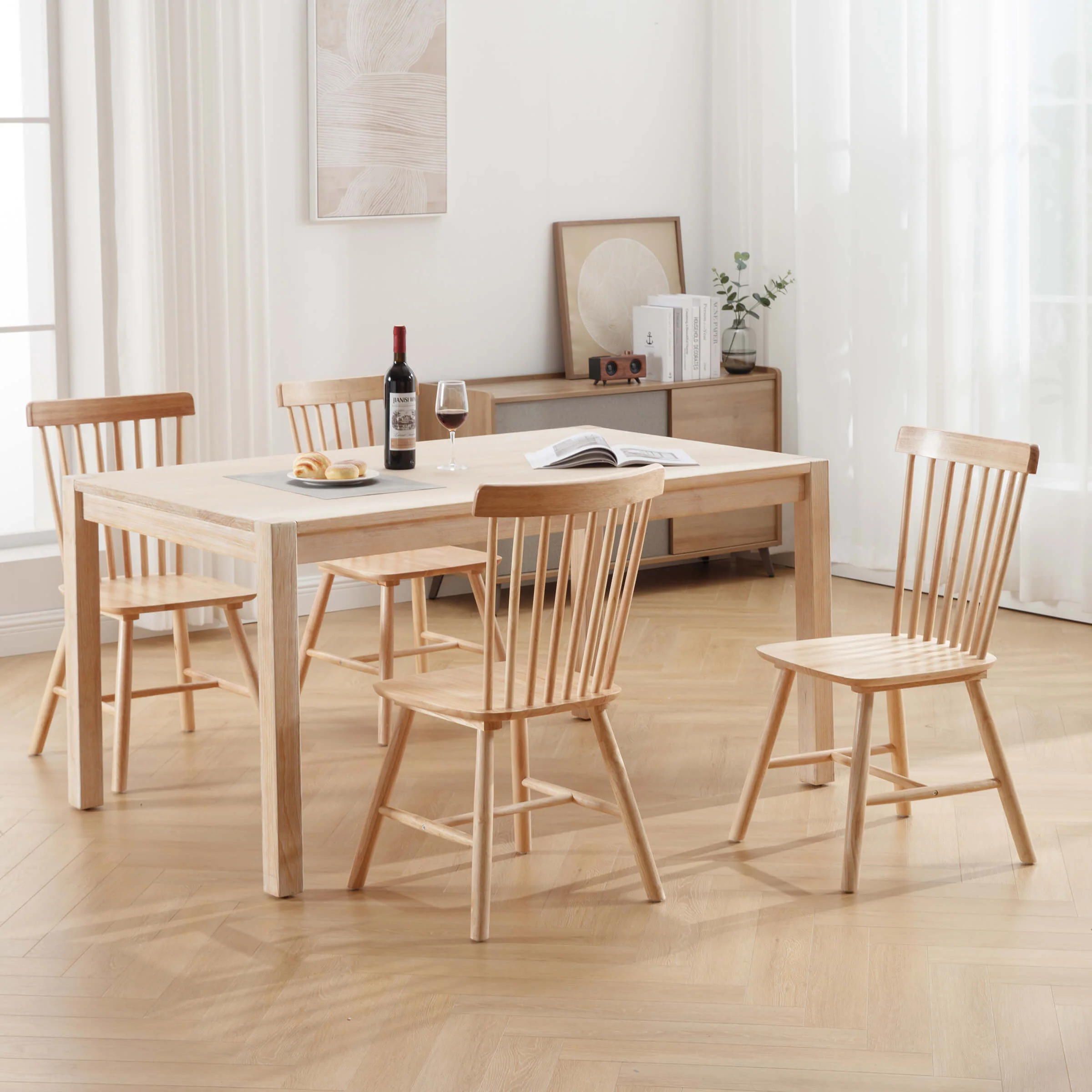 Wooden Windsor Dining Chairs - DC03DC - Image 12