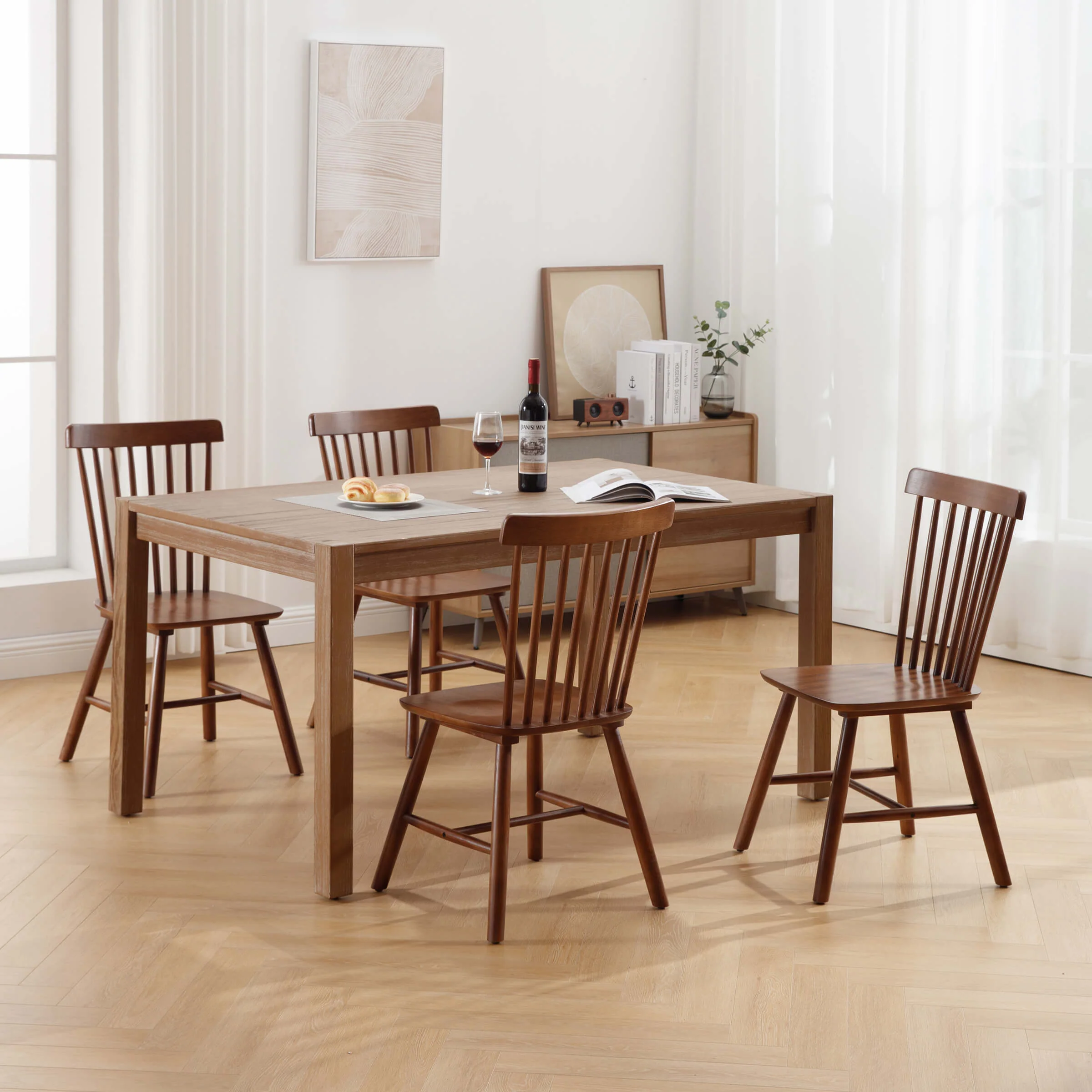Wooden Windsor Dining Chairs - DC03DC - Image 4