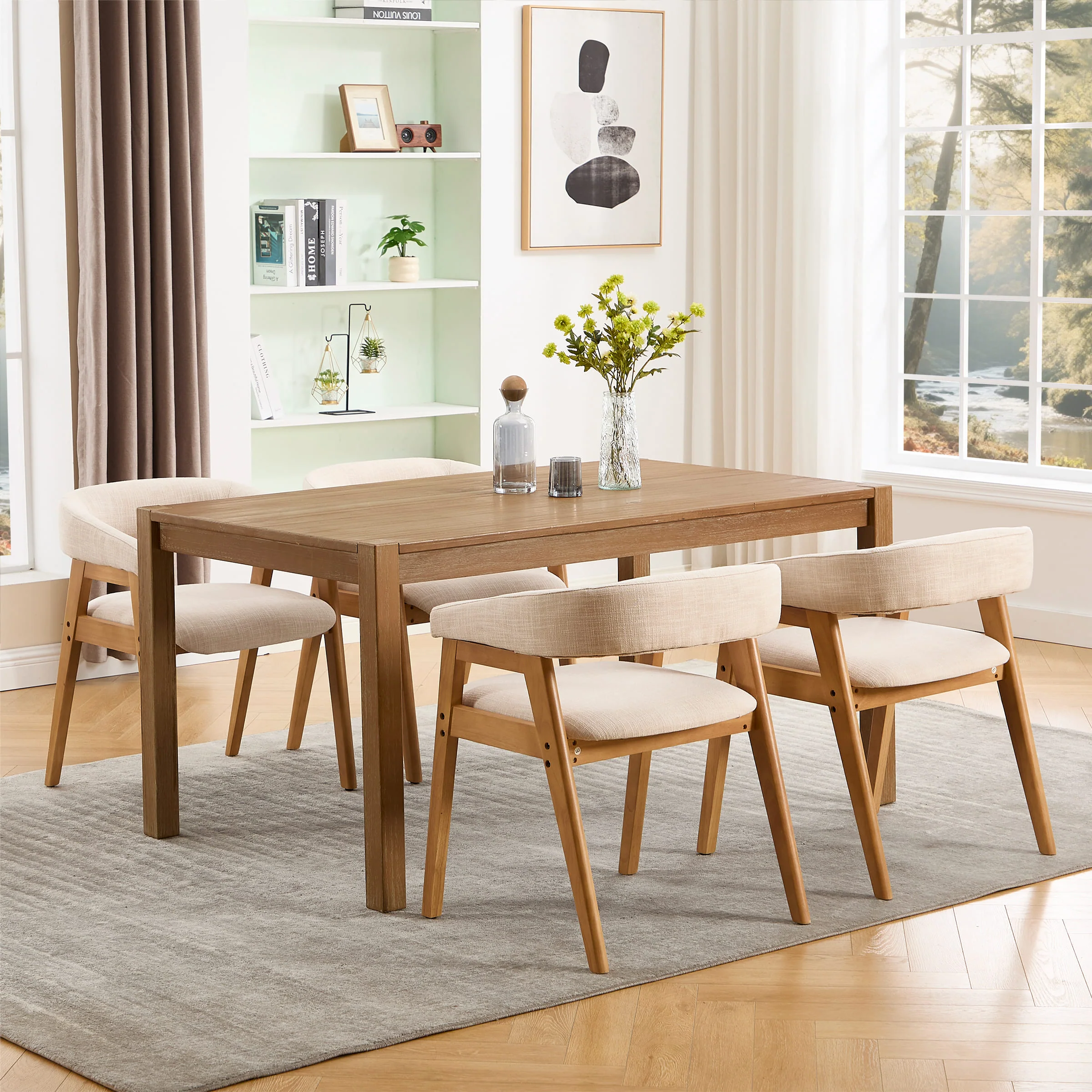 Open Back Barrel Dining Chairs Set of 2 - 2230DC - Image 13