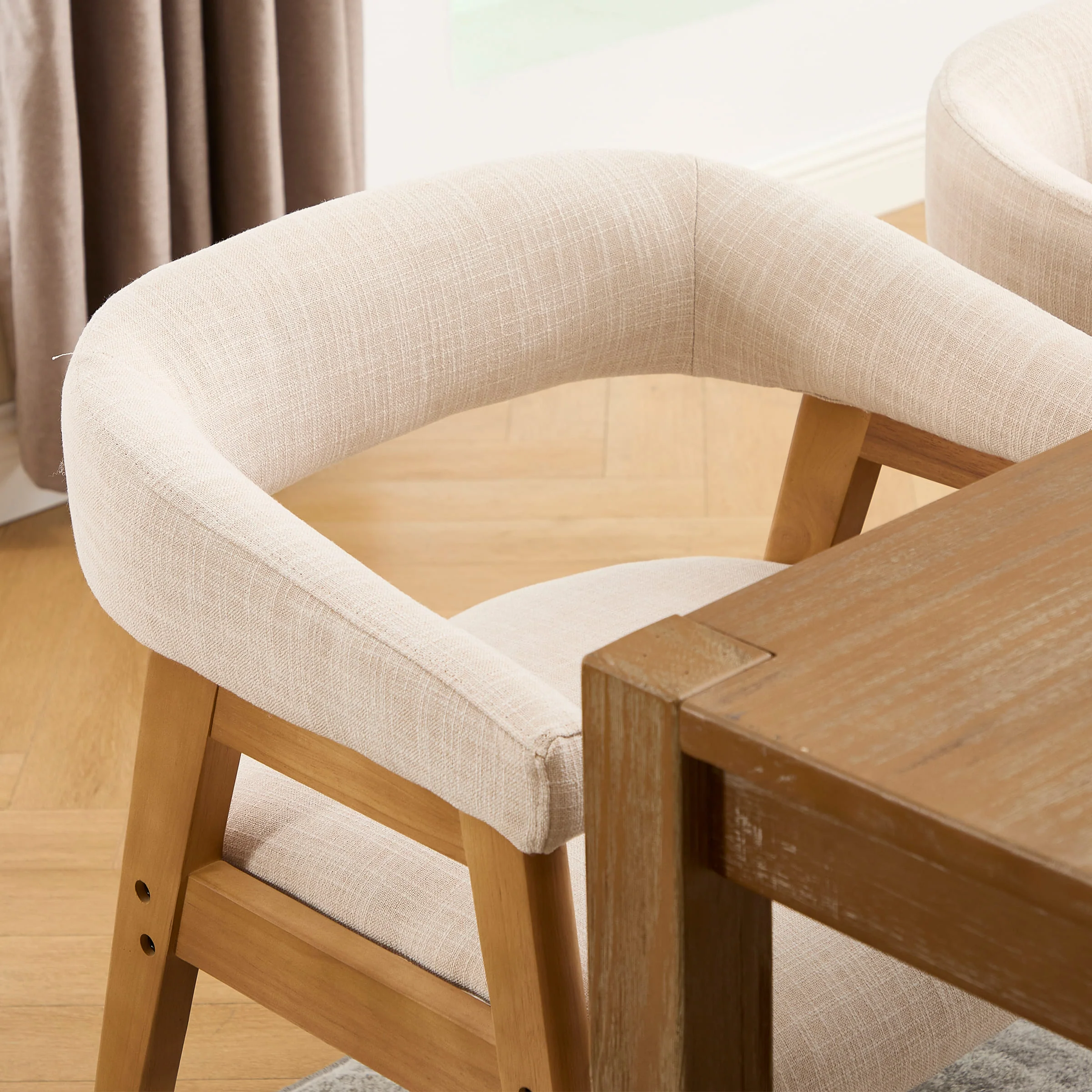 Open Back Barrel Dining Chairs Set of 2 - 2230DC - Image 16