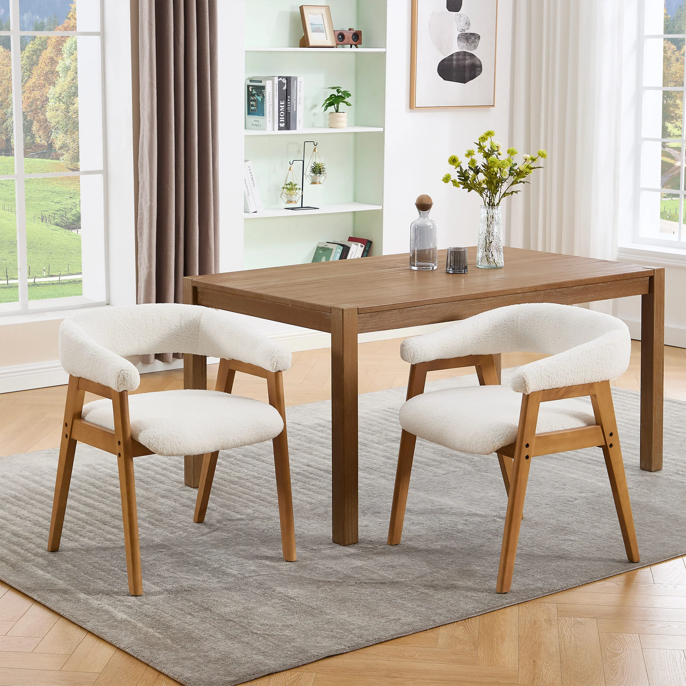 Open Back Barrel Dining Chairs Set of 2 - 2230DC - Image 20