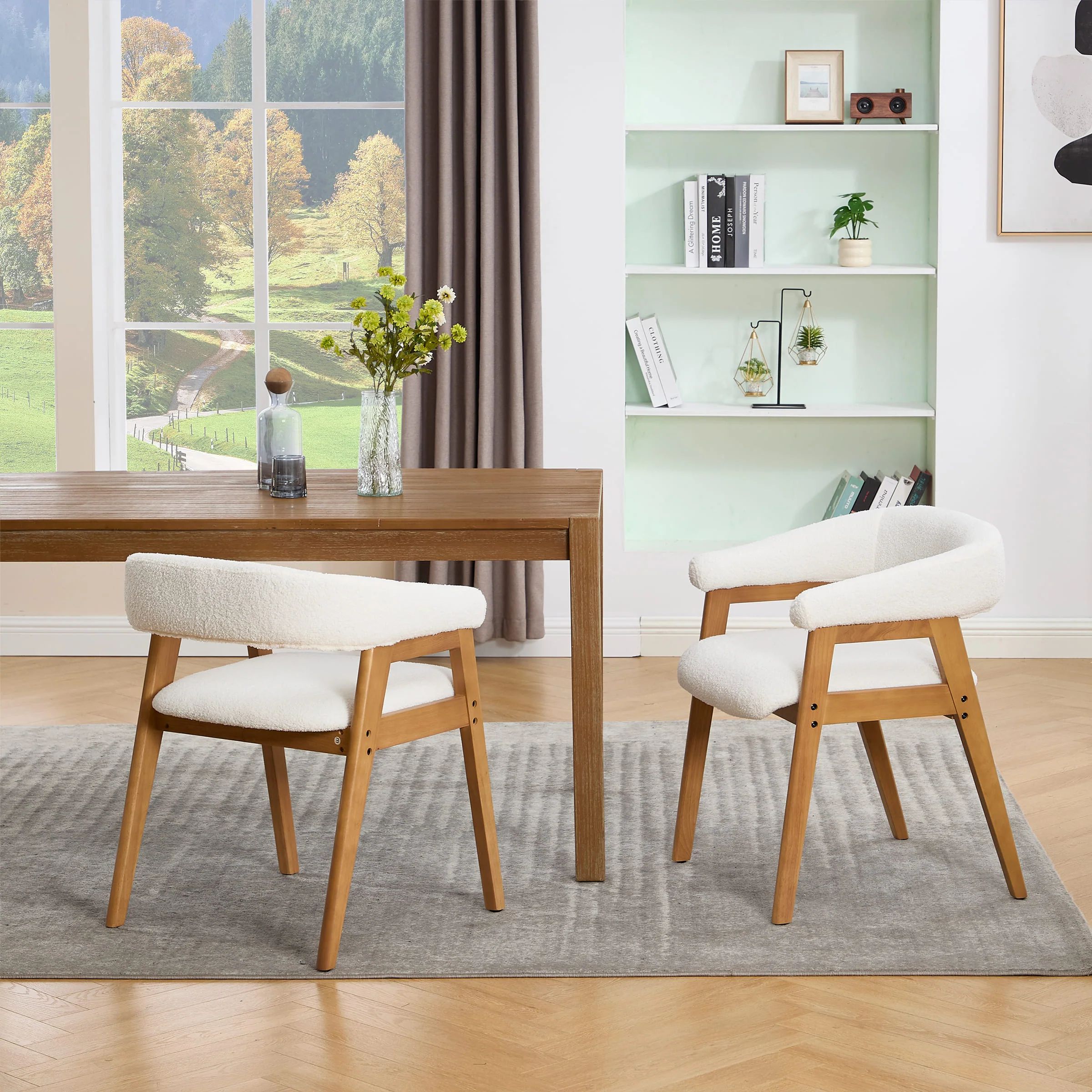 Open Back Barrel Dining Chairs Set of 2 - 2230DC - Image 21