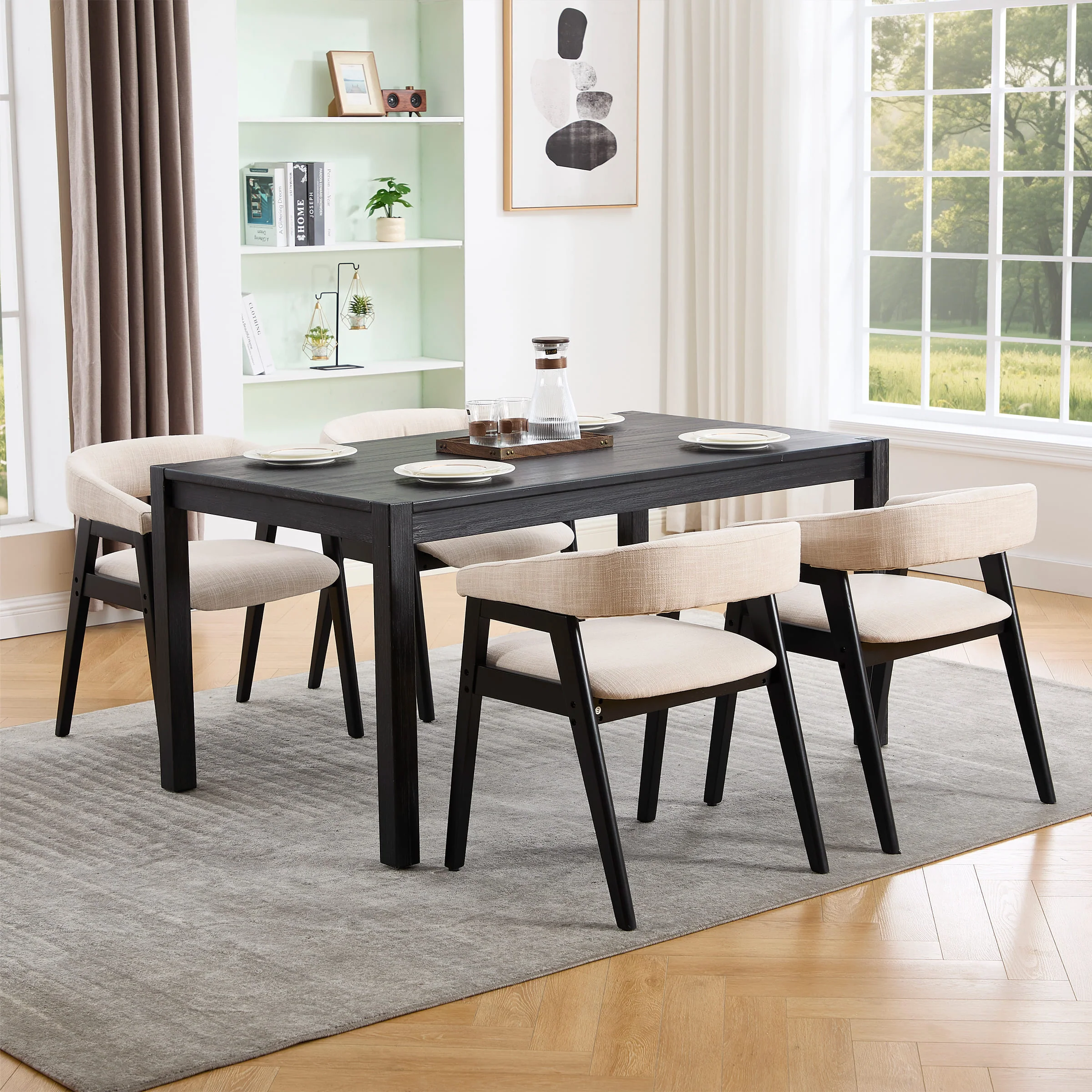 Open Back Barrel Dining Chairs Set of 2 - 2230DC - Image 3