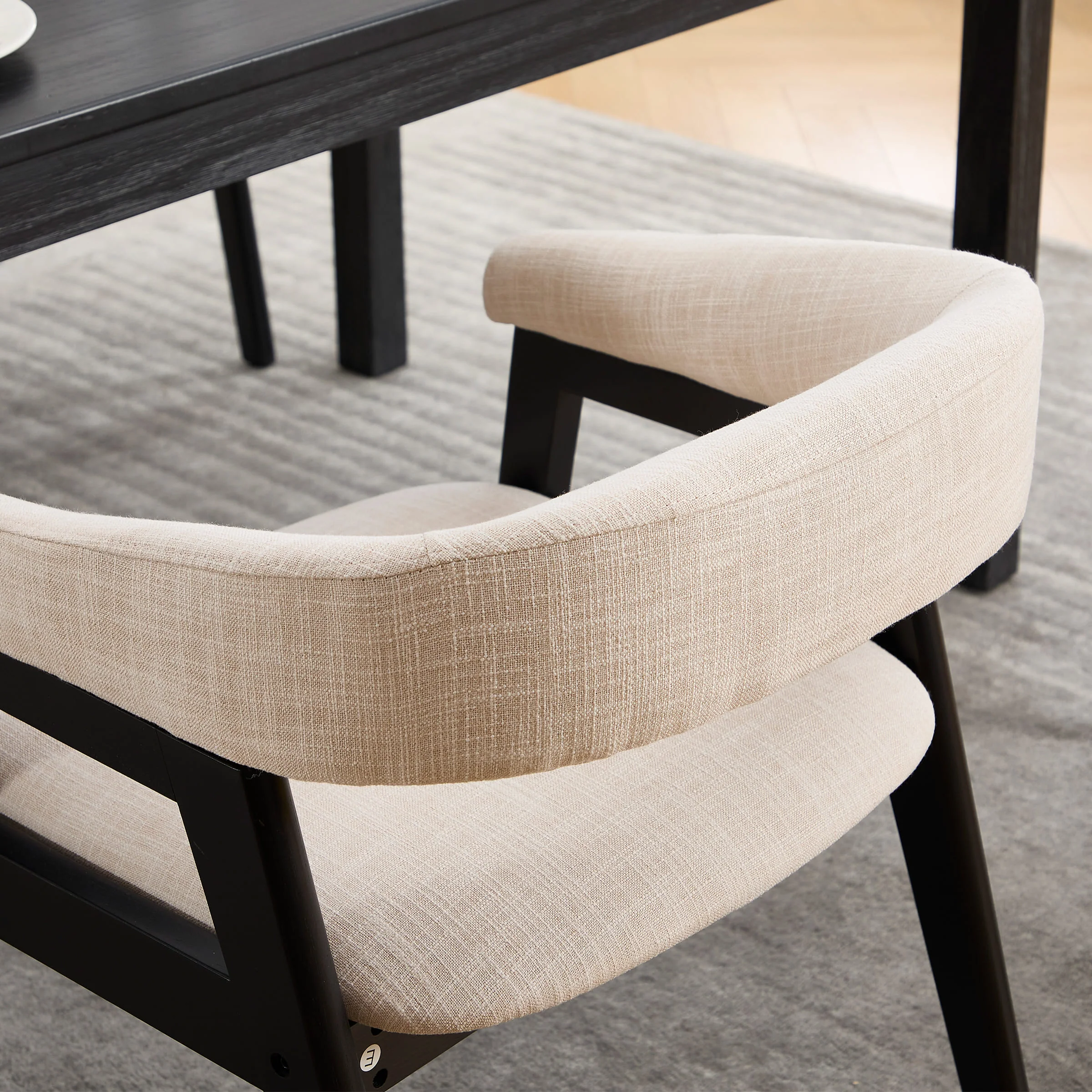 Open Back Barrel Dining Chairs Set of 2 - 2230DC - Image 7