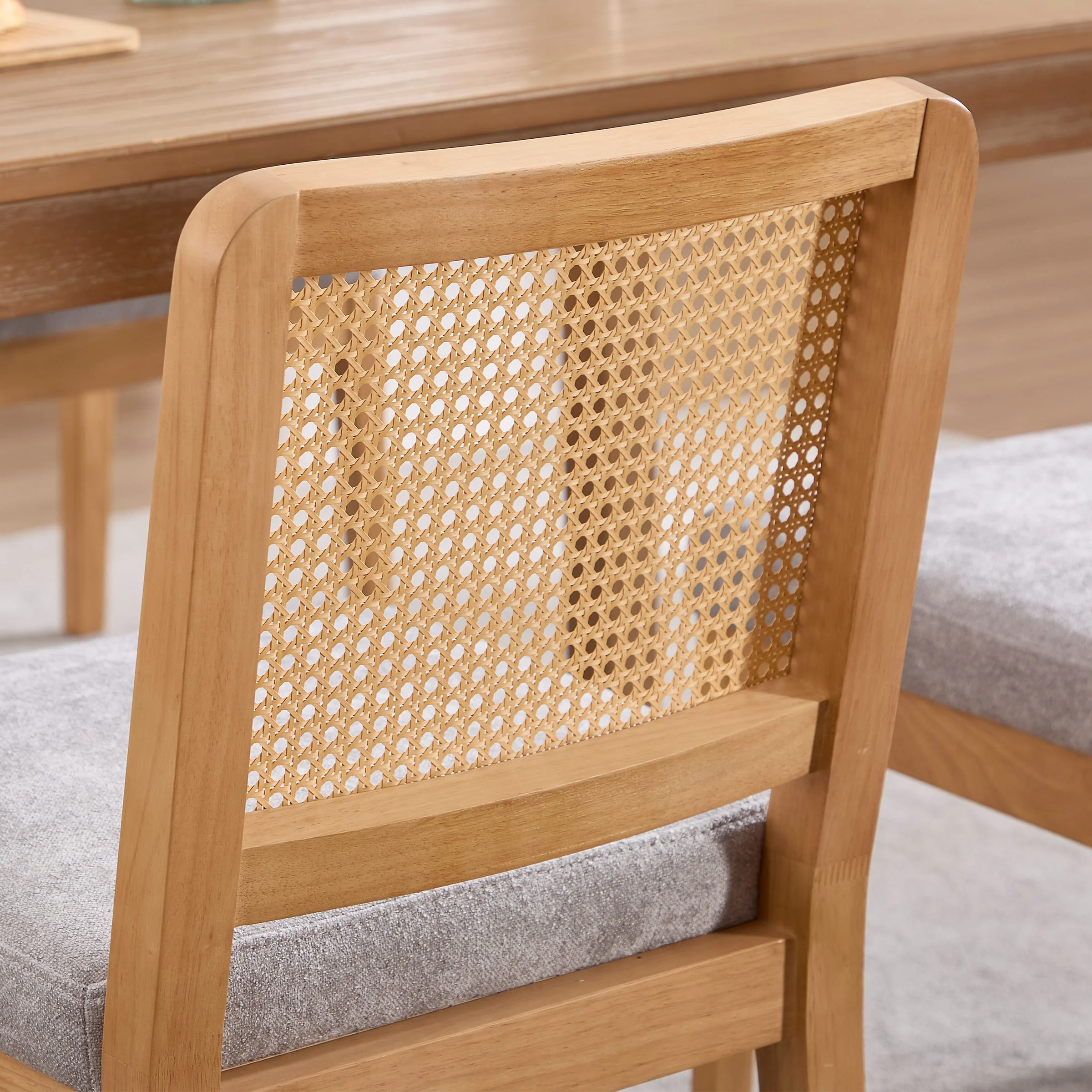 Rattan Back Dining Chairs Set of 2 - 3233DC - Image 13