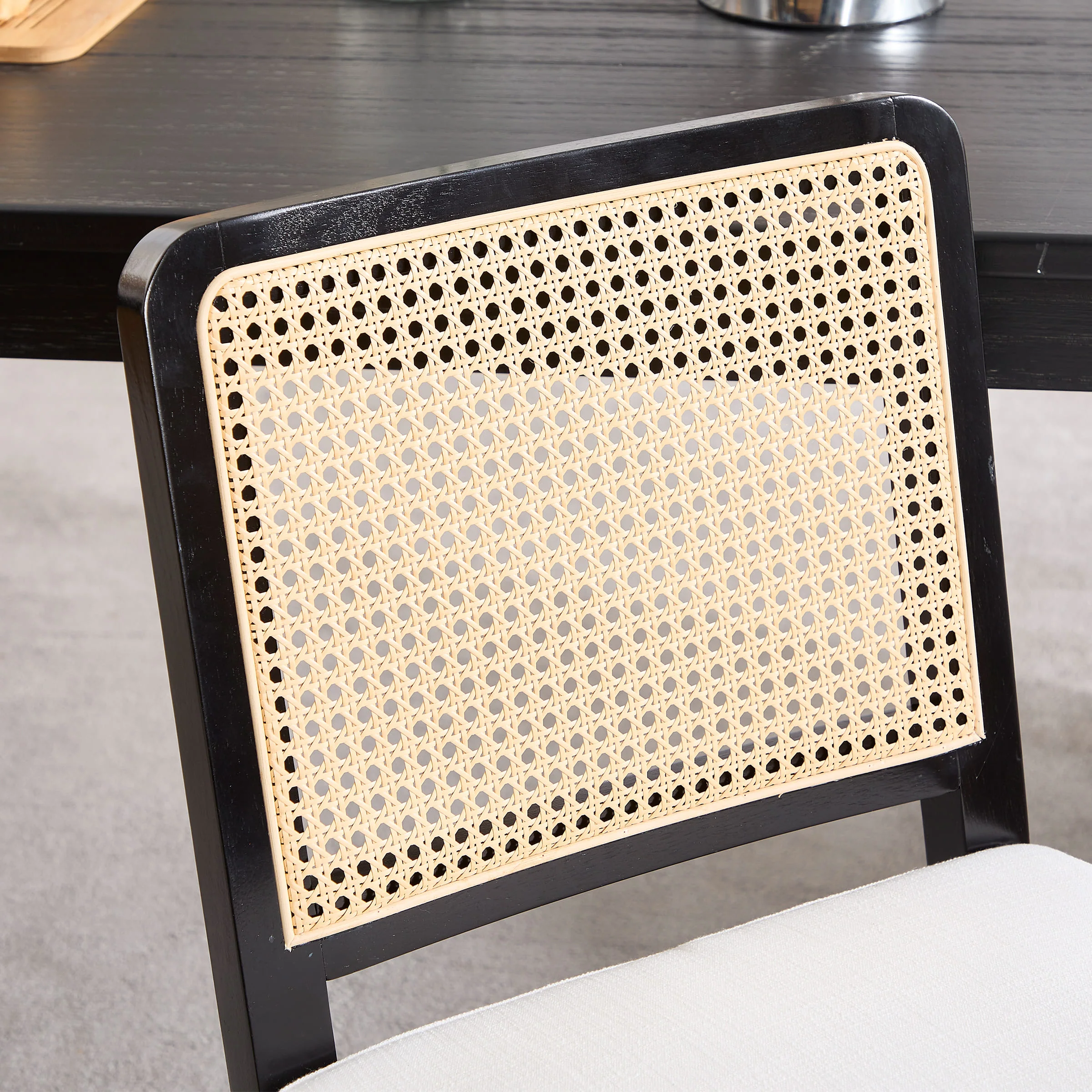 Rattan Back Dining Chairs Set of 2 - 3233DC - Image 6
