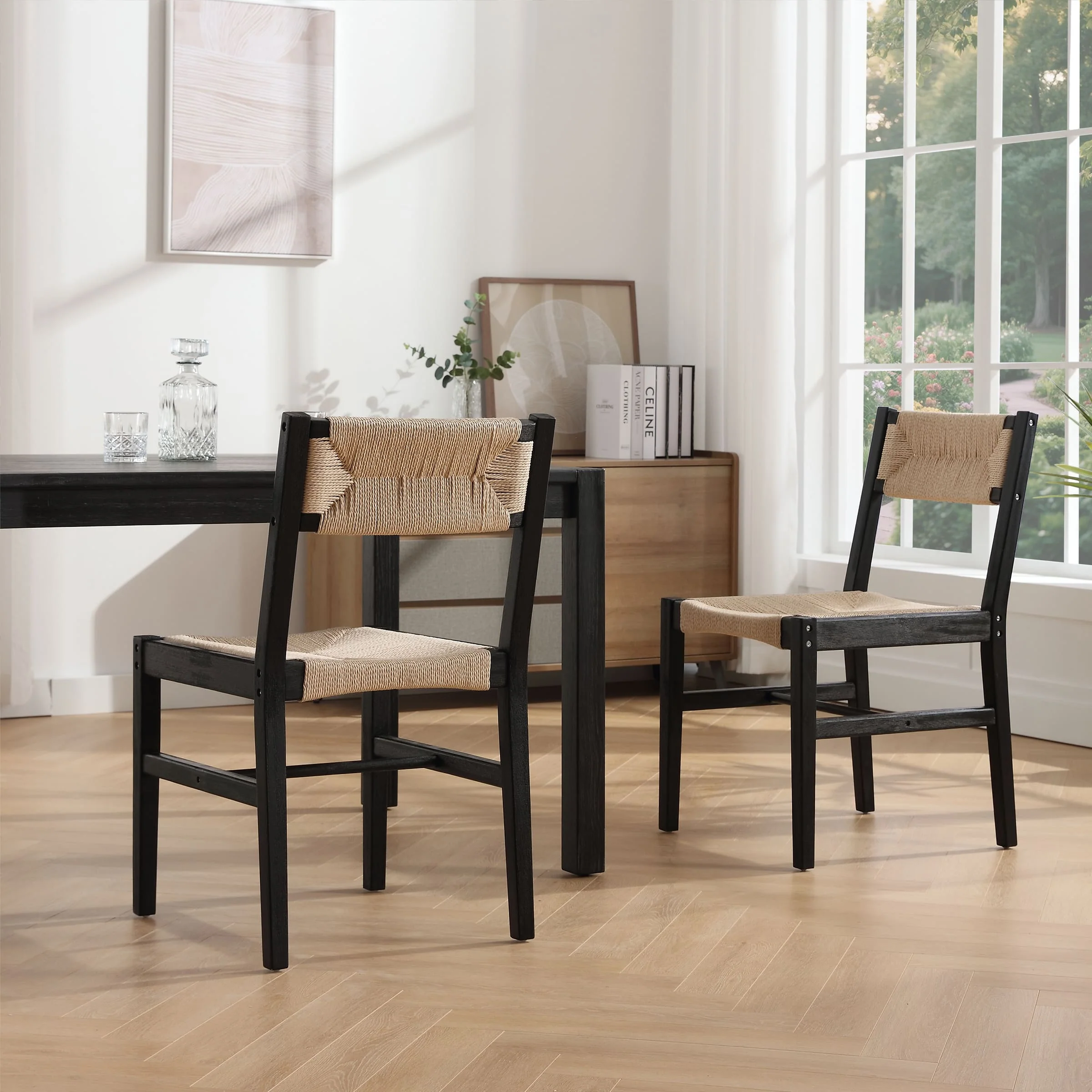 Rattan Dining Chair Set of 2 - 2226DC - Image 2