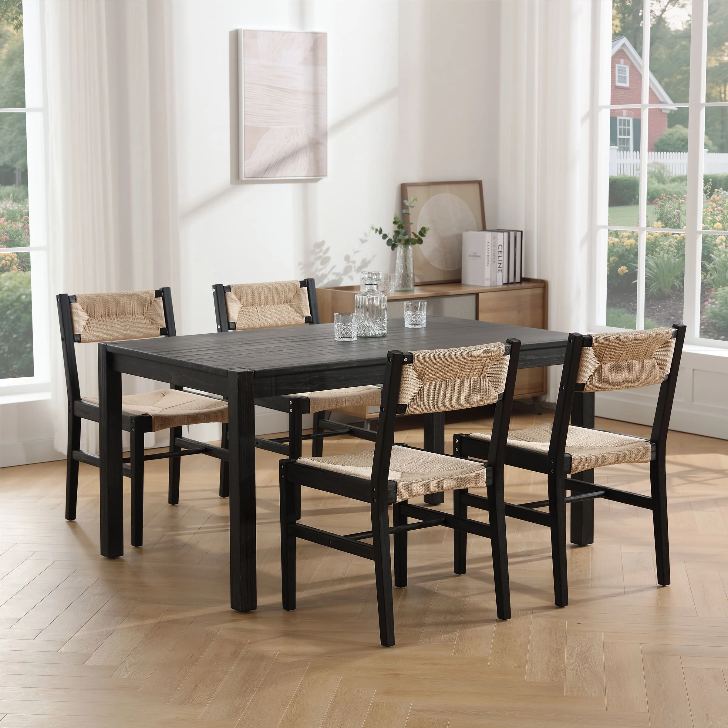 Rattan Dining Chair Set of 2 - 2226DC - Image 3