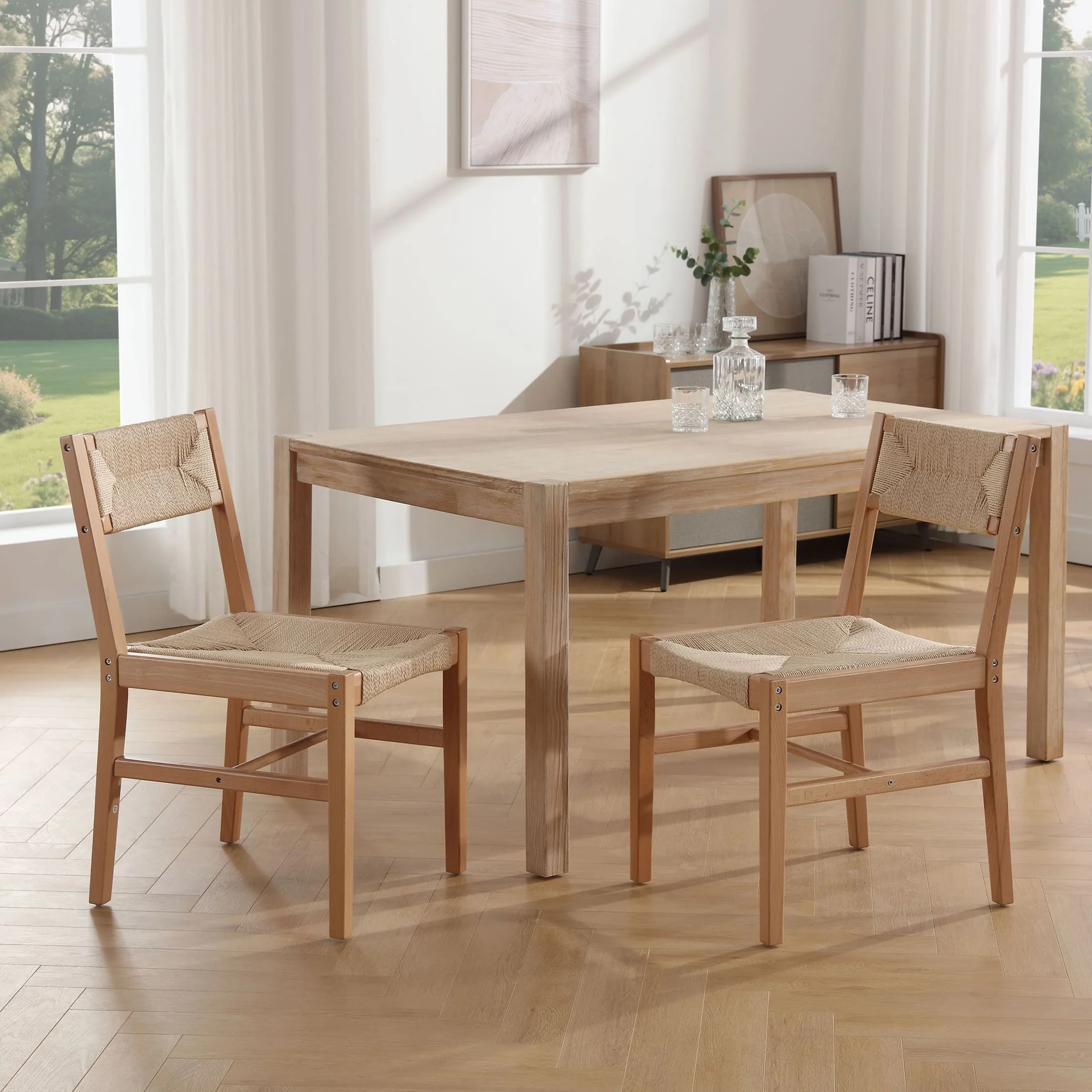 Rattan Dining Chair Set of 2 - 2226DC - Image 8