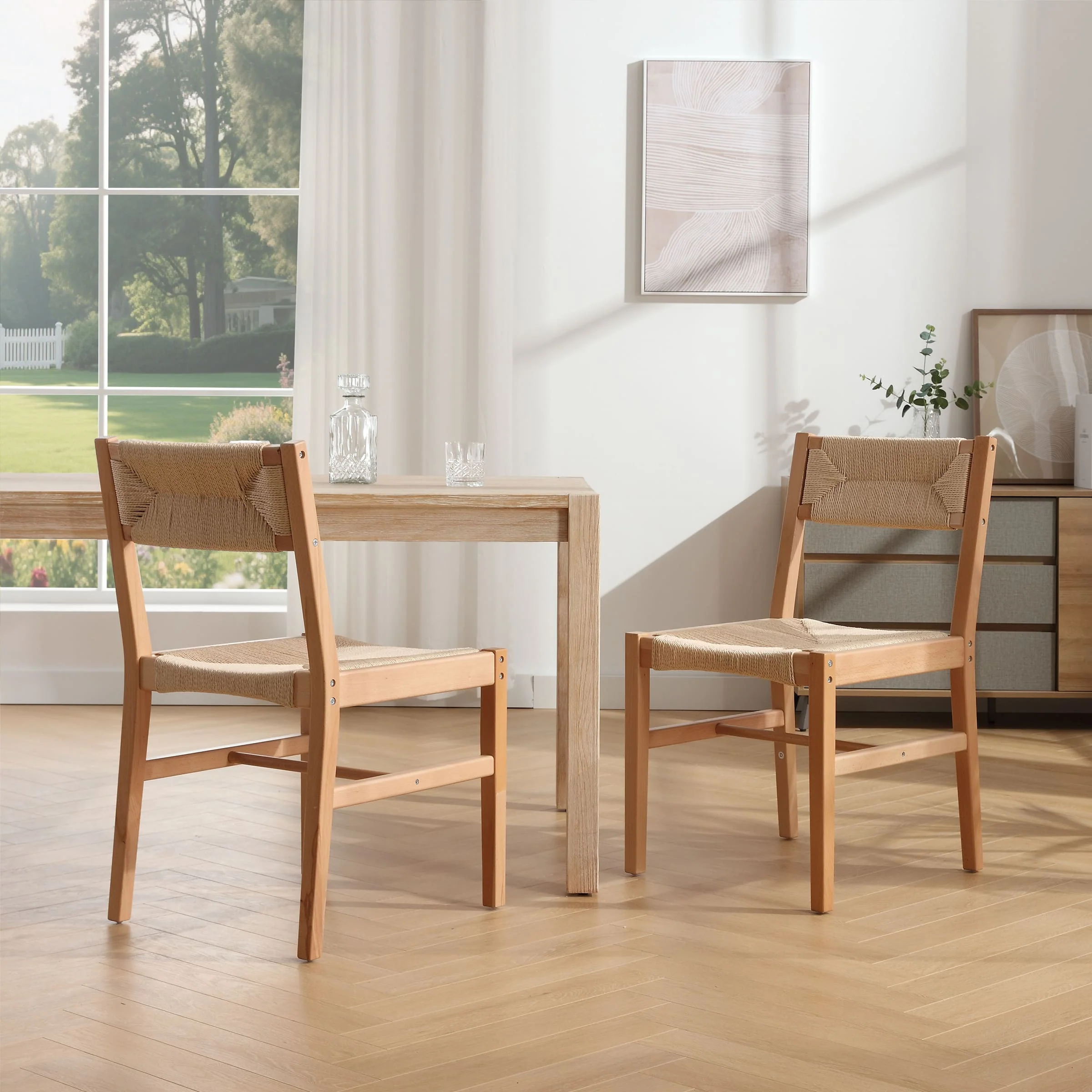 Rattan Dining Chair Set of 2 - 2226DC - Image 9