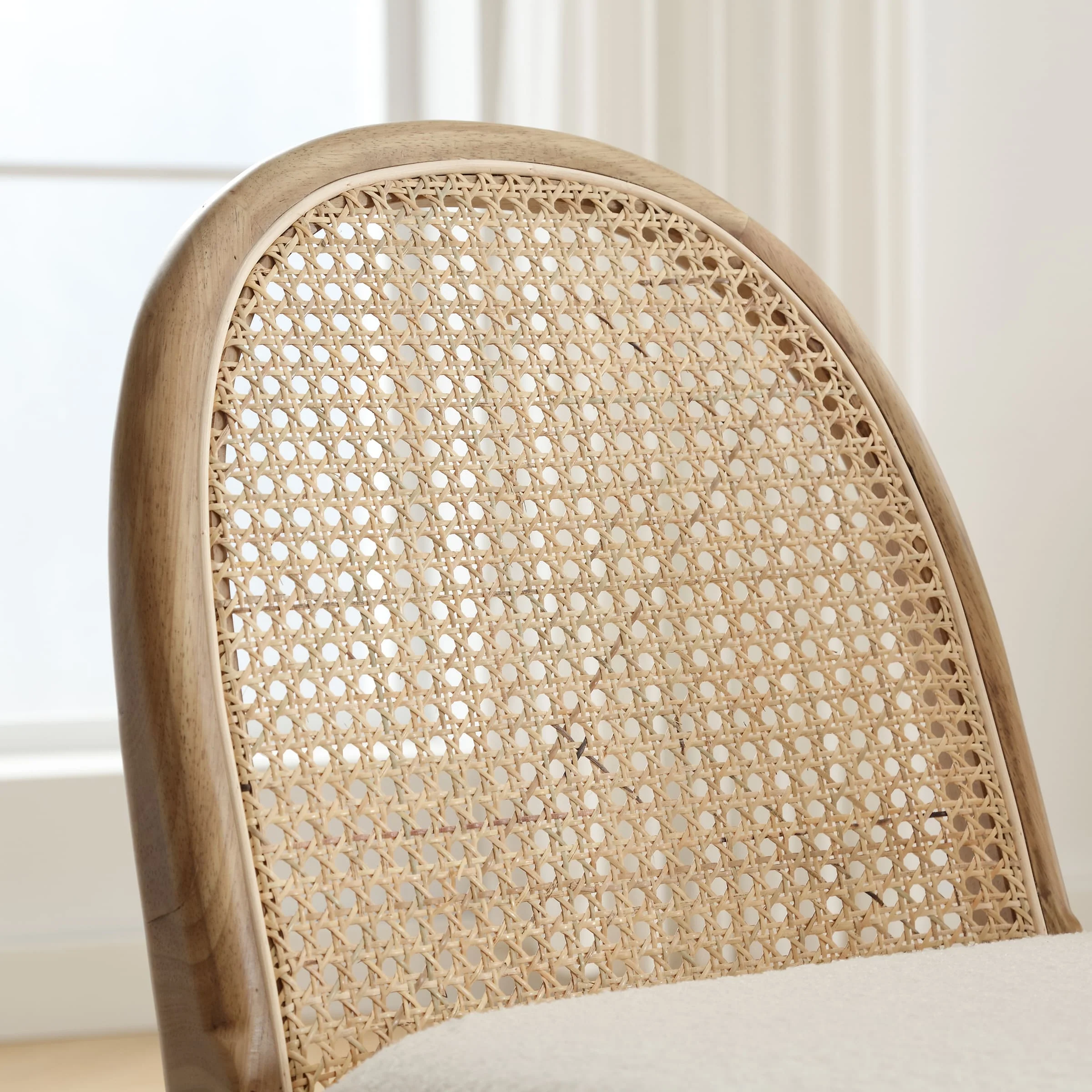 Rattan Upholstered Dining Chairs Set of 2 - 1866DC - Image 23