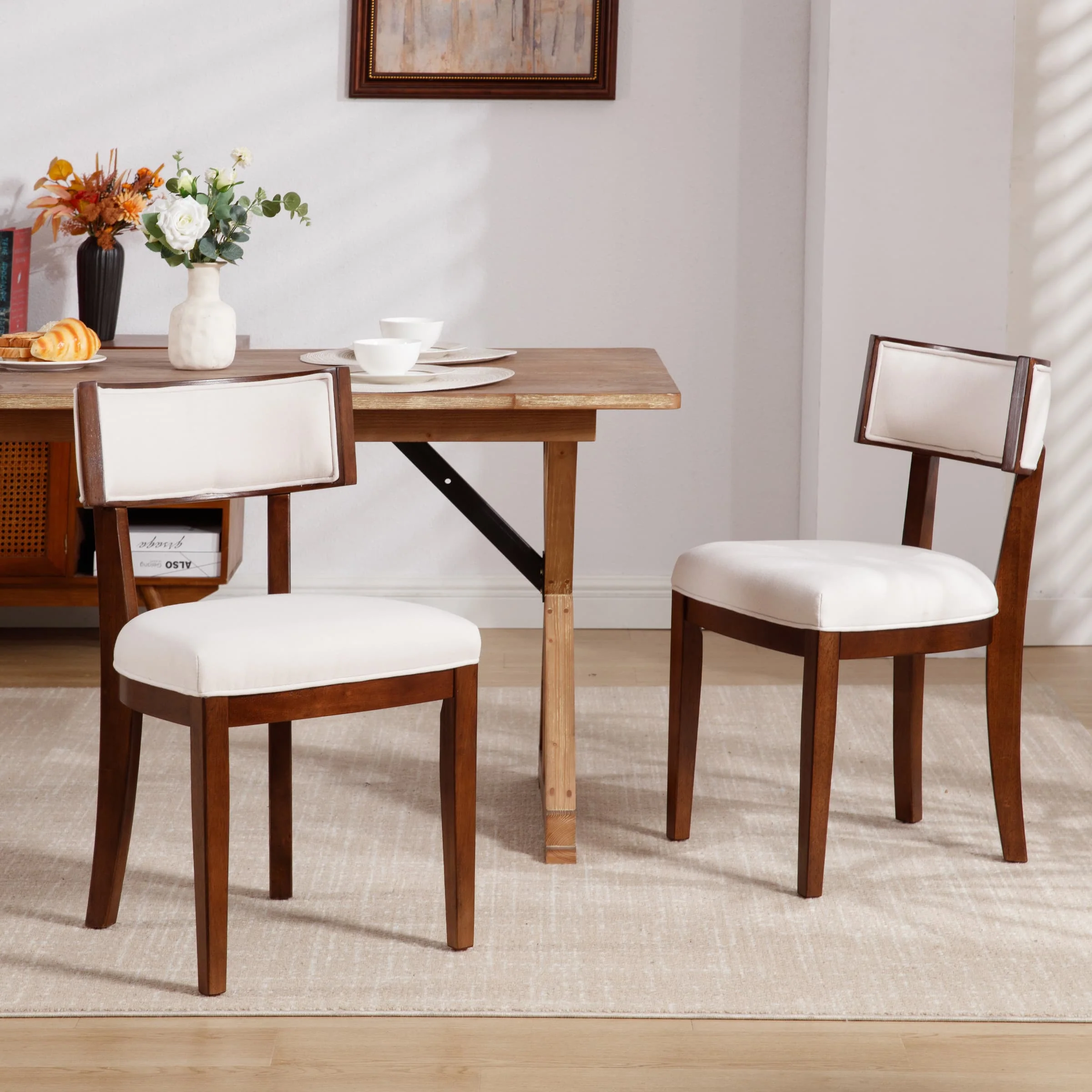 Solid Wood Dining Chairs Set of 2 - X061DC - Image 12