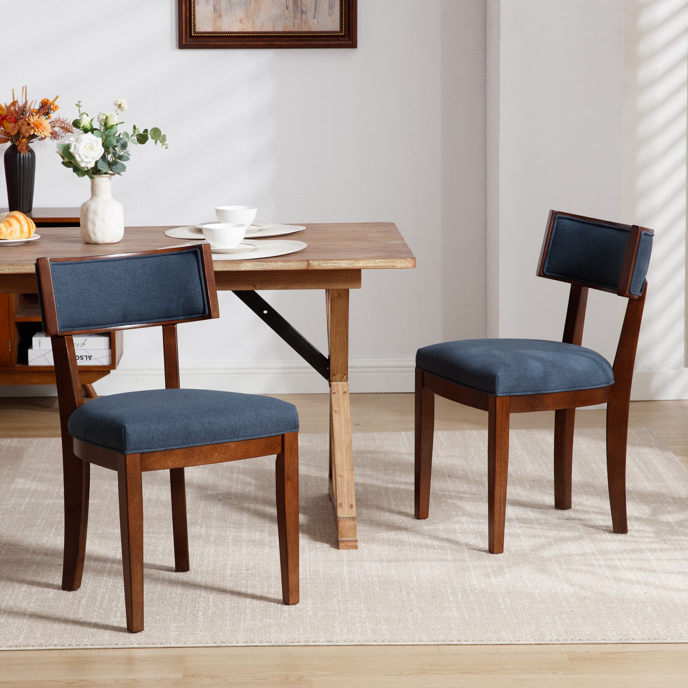 Solid Wood Dining Chairs Set of 2 - X061DC - Image 2