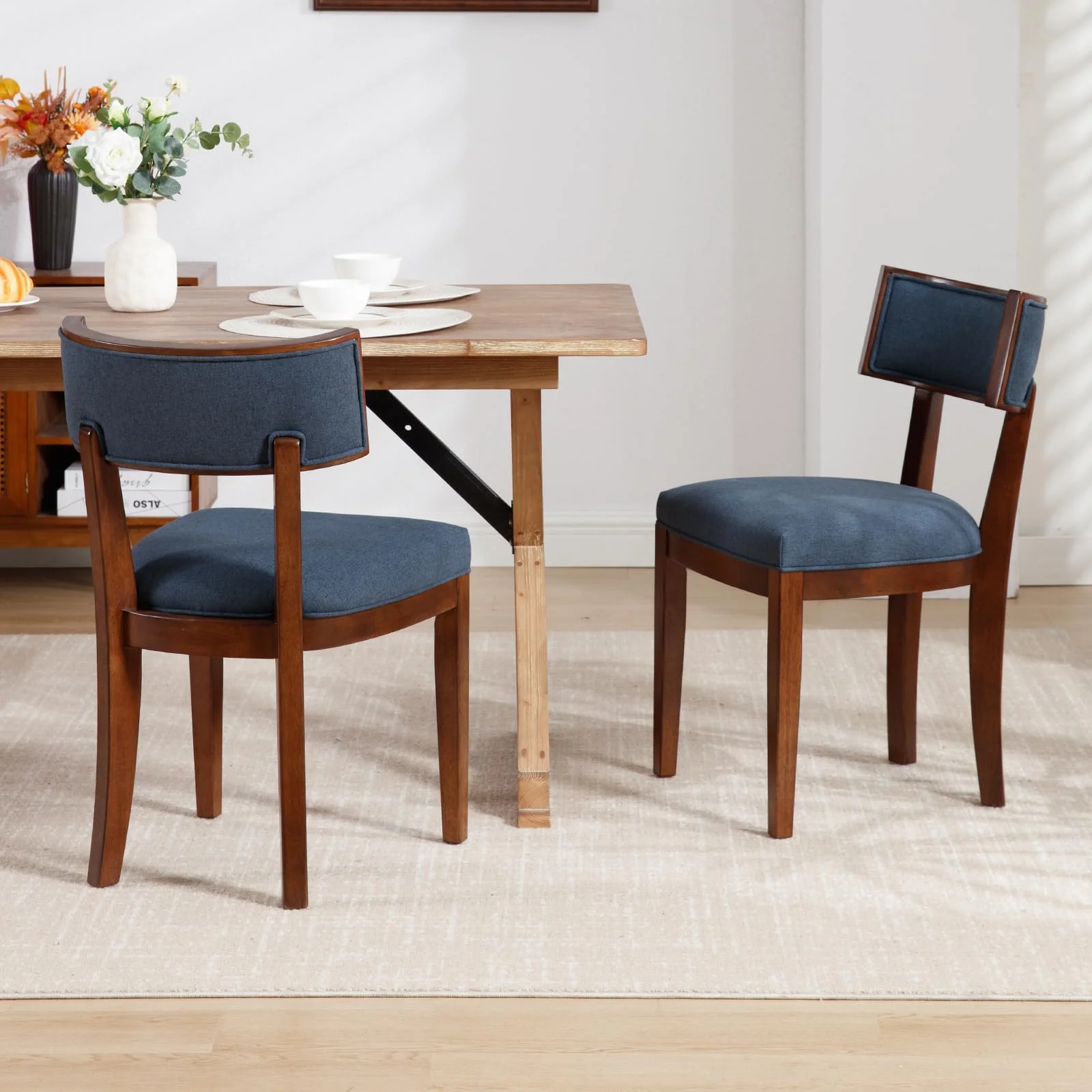 Solid Wood Dining Chairs Set of 2 - X061DC - Image 3