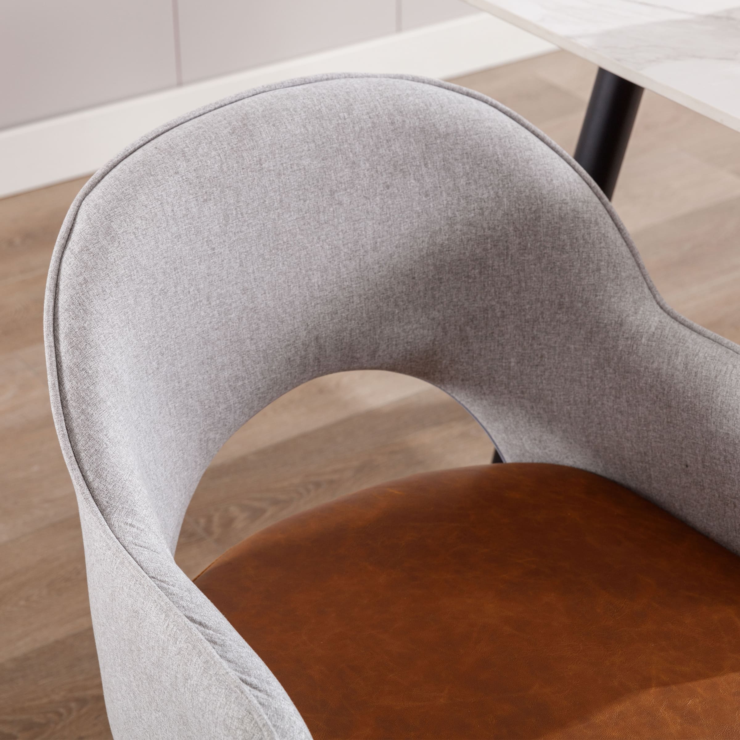 Swivel Kitchen Dining Chairs Set of 2 - 19027DC - Image 6