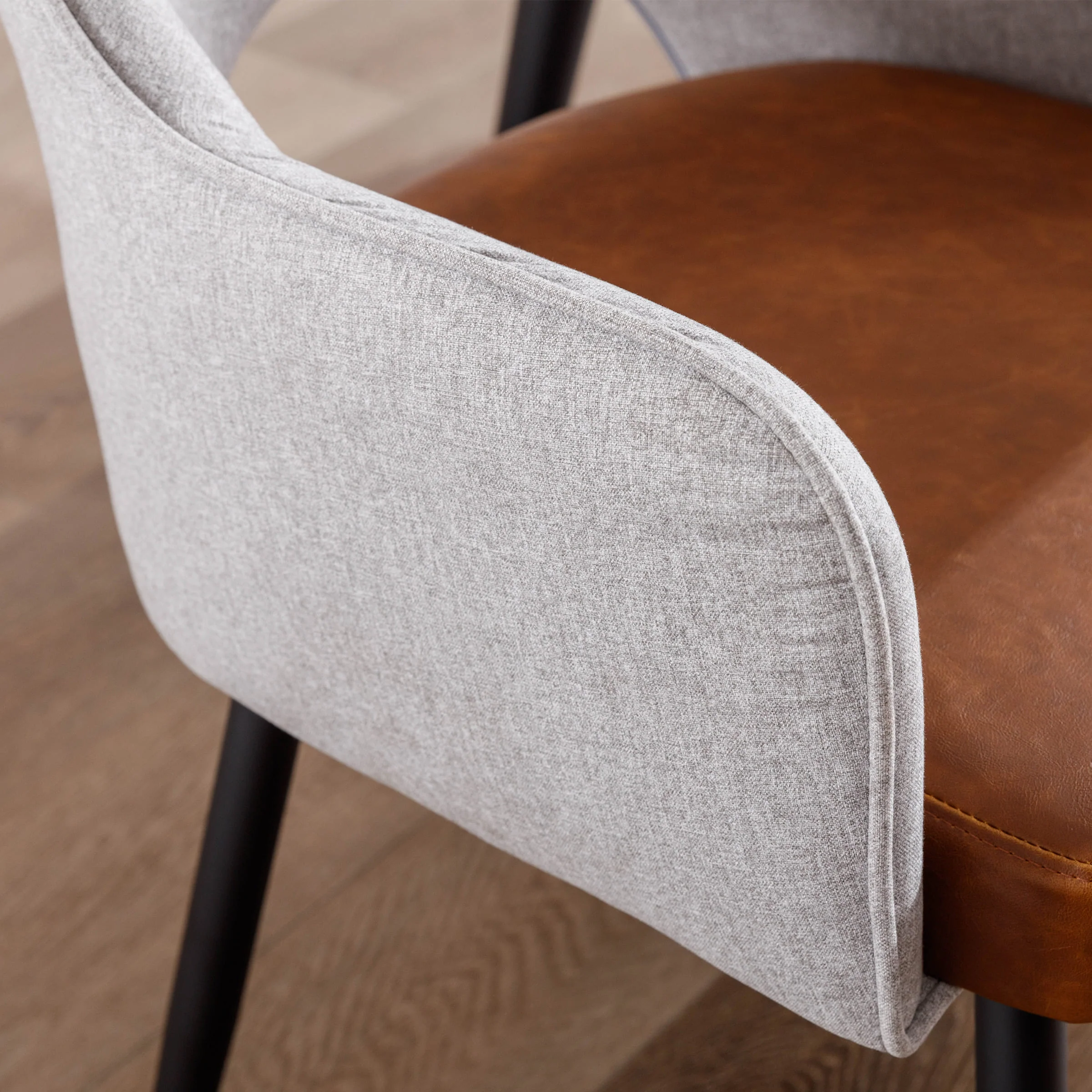 Swivel Kitchen Dining Chairs Set of 2 - 19027DC - Image 7
