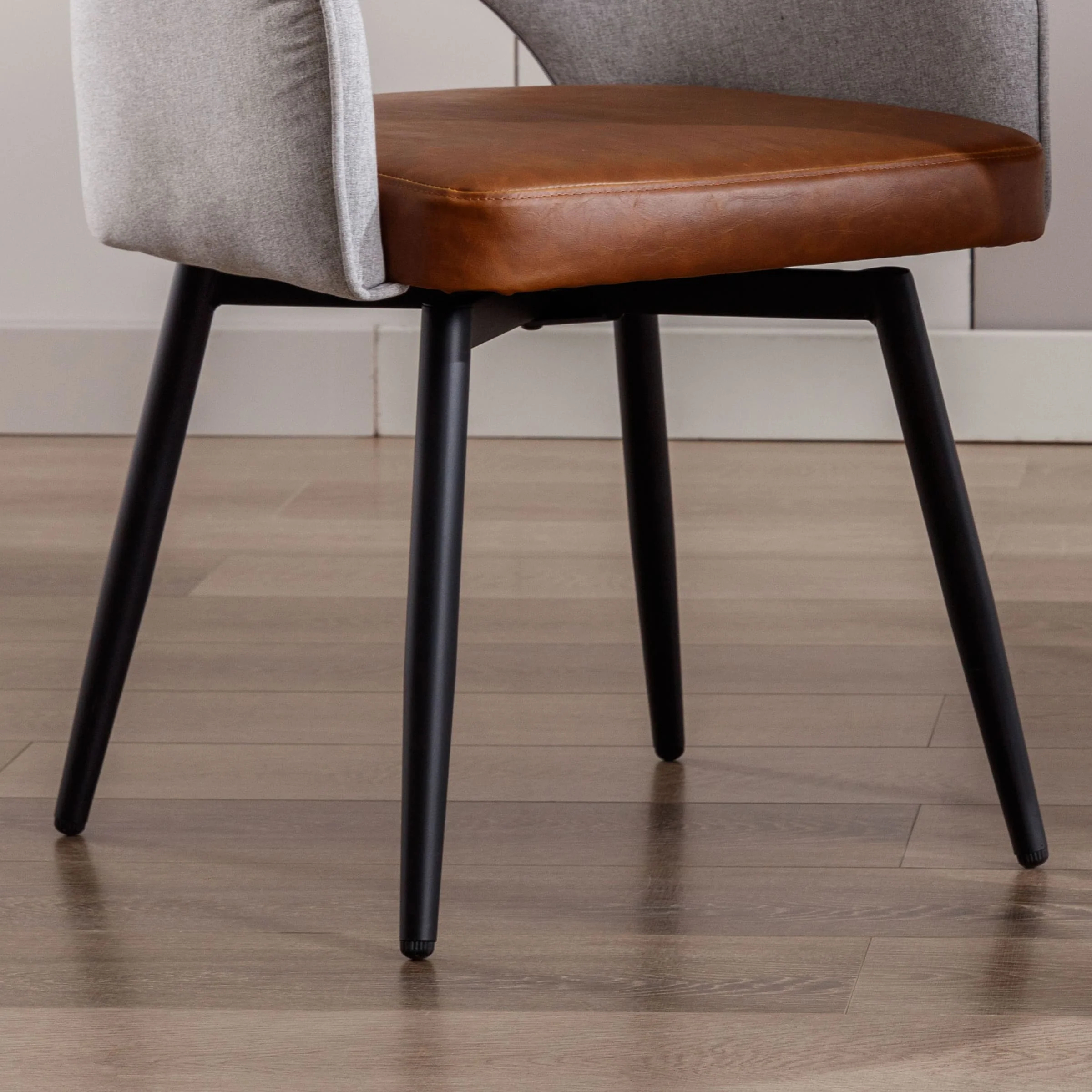 Swivel Kitchen Dining Chairs Set of 2 - 19027DC - Image 8