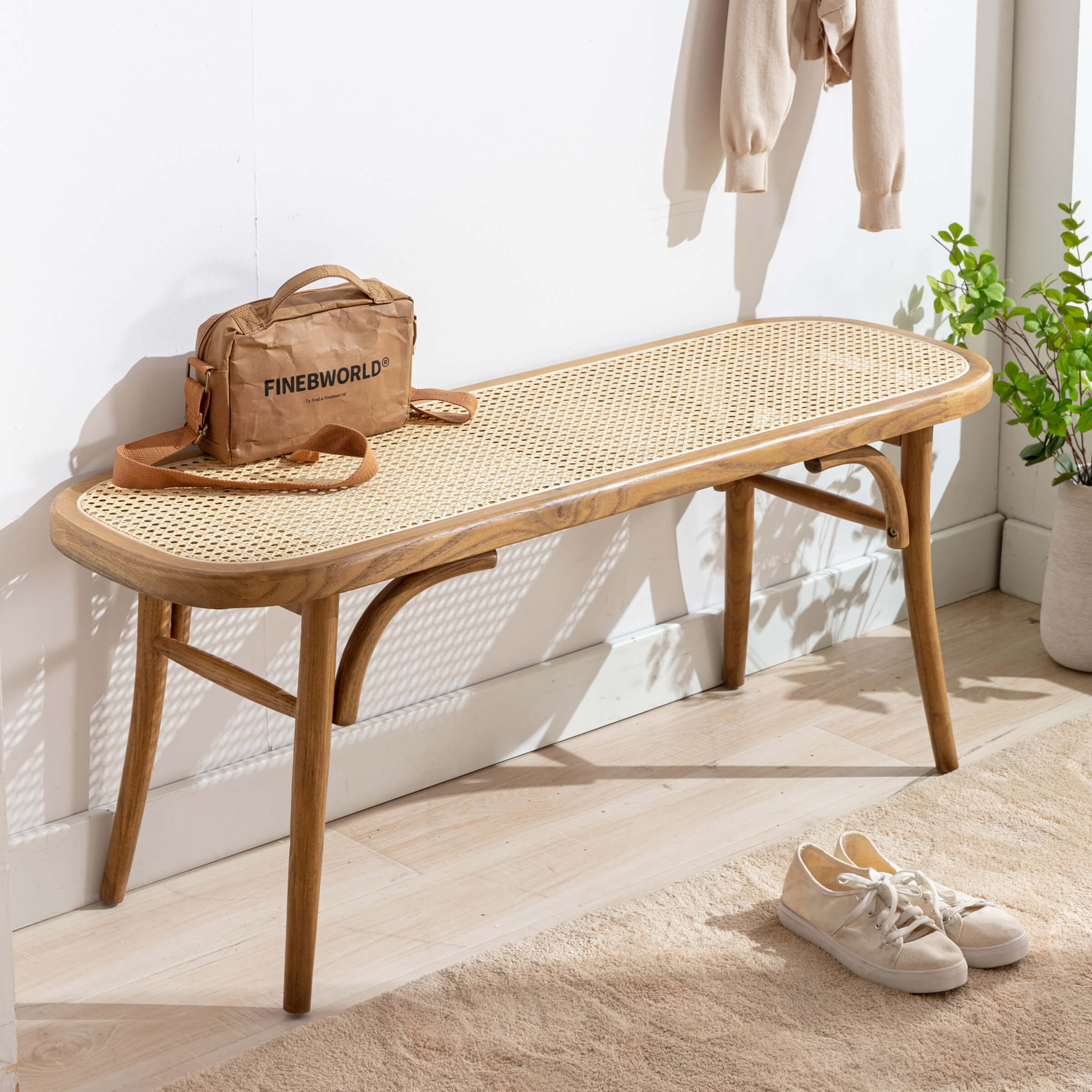 Wood Dining Bench for Entryway - 1972BH - Image 10