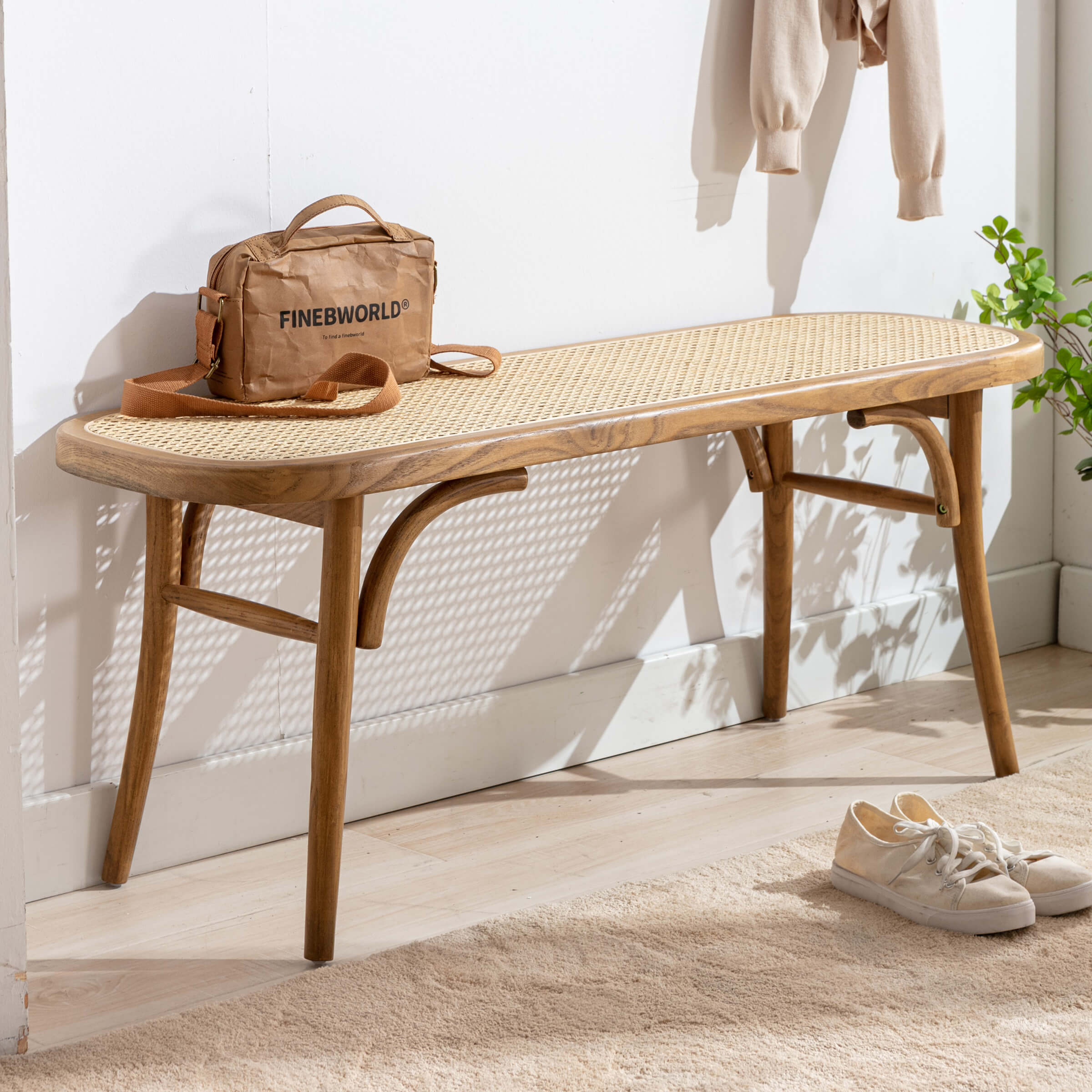 Wood Dining Bench for Entryway - 1972BH - Image 12
