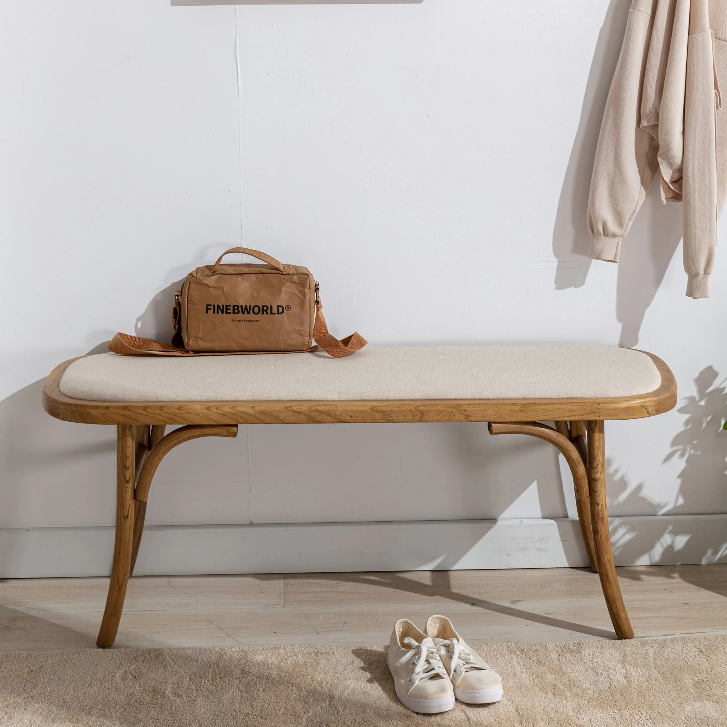 Wood Dining Bench for Entryway - 1972BH - Image 3