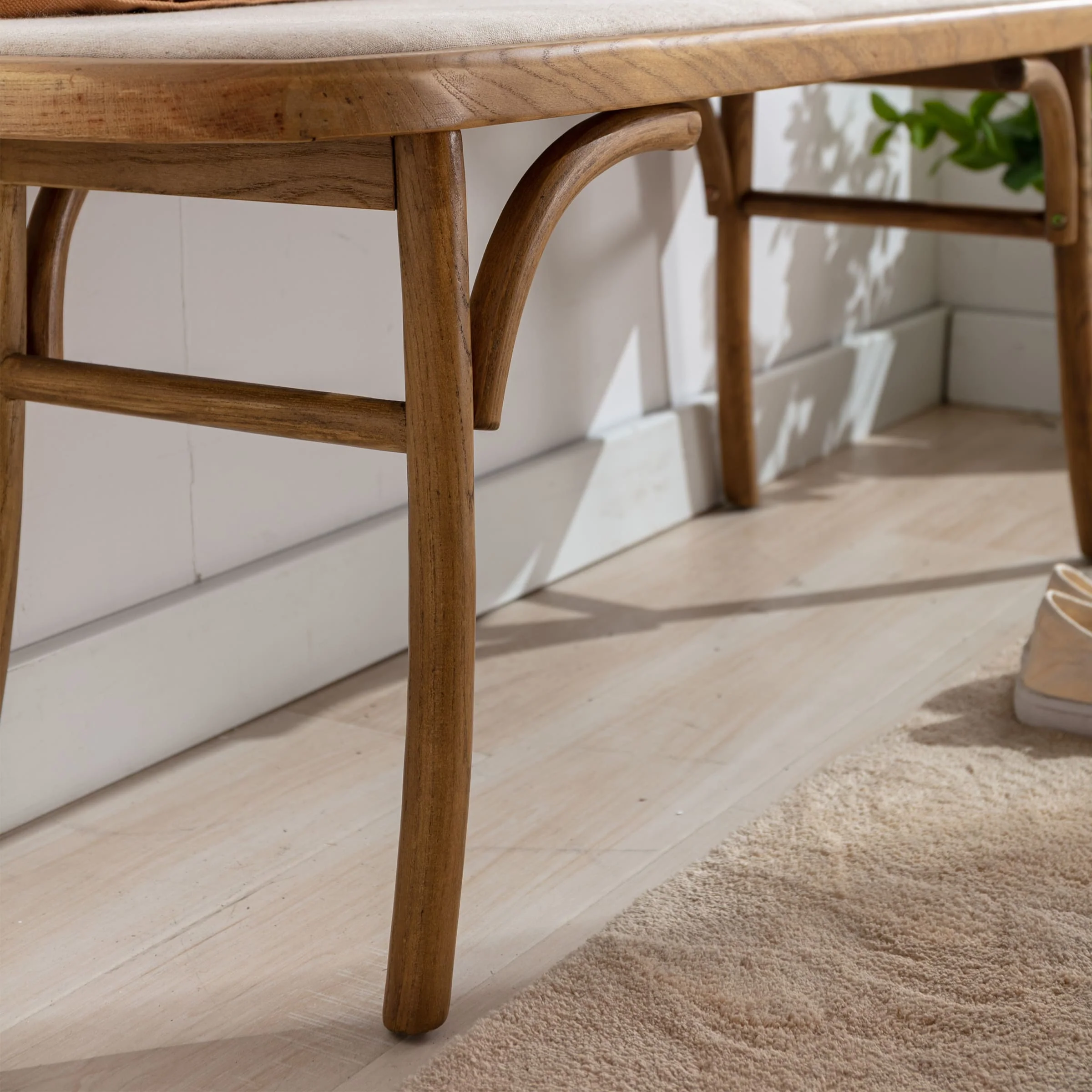 Wood Dining Bench for Entryway - 1972BH - Image 8