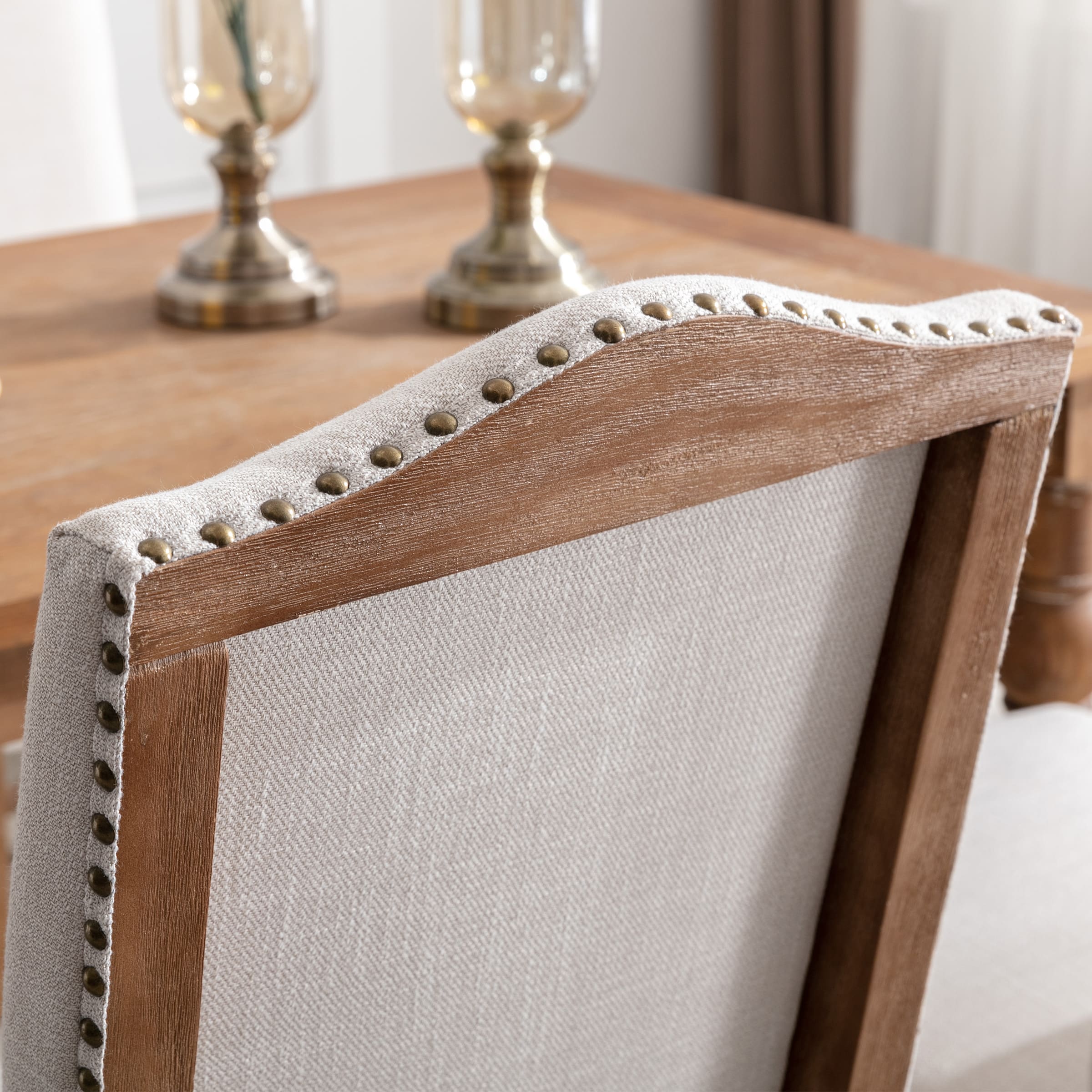 Wood High Back Dining Chairs Set of 2 - 1845DC & 10036DC - Image 15