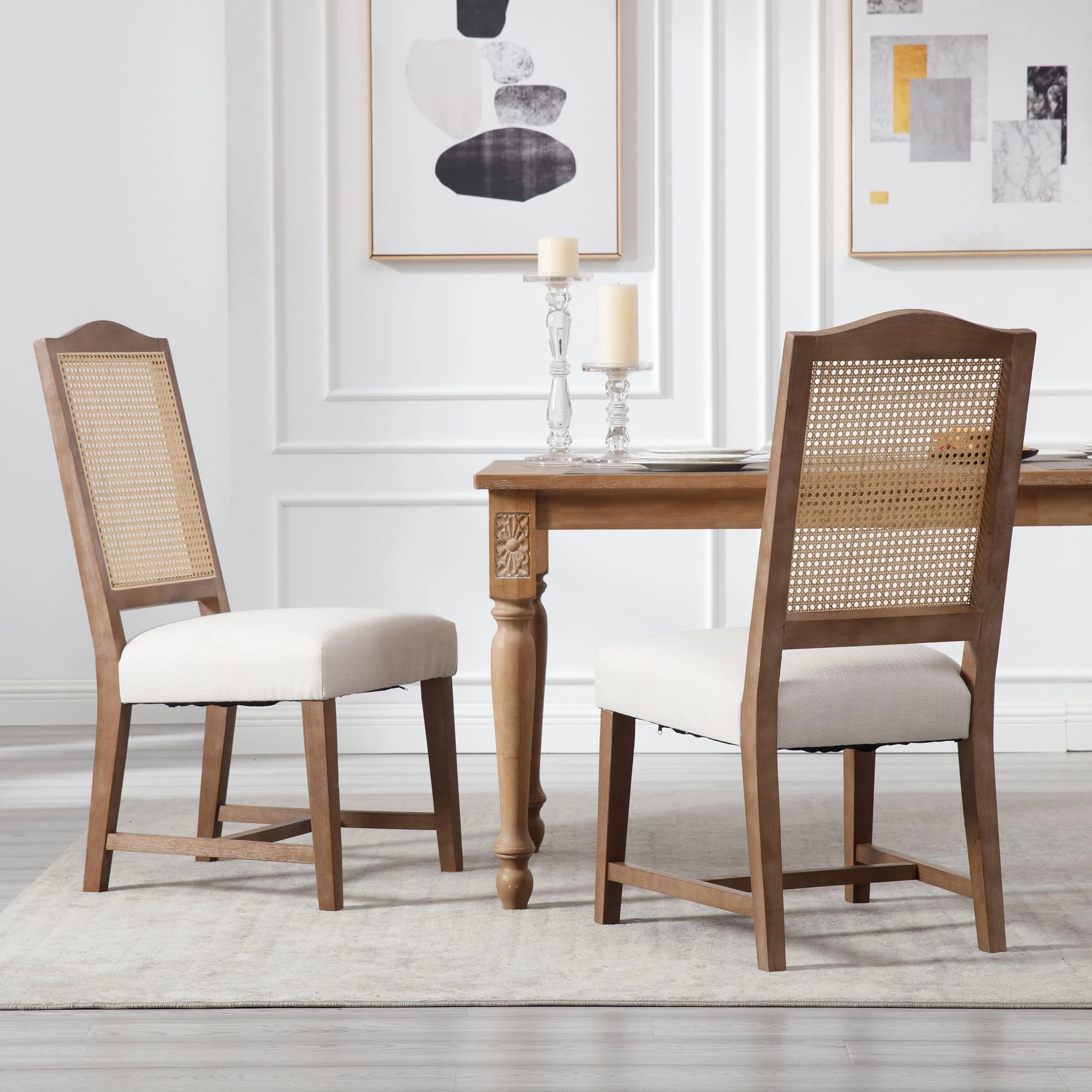 Wood High Back Dining Chairs Set of 2 - 1845DC & 10036DC - Image 18