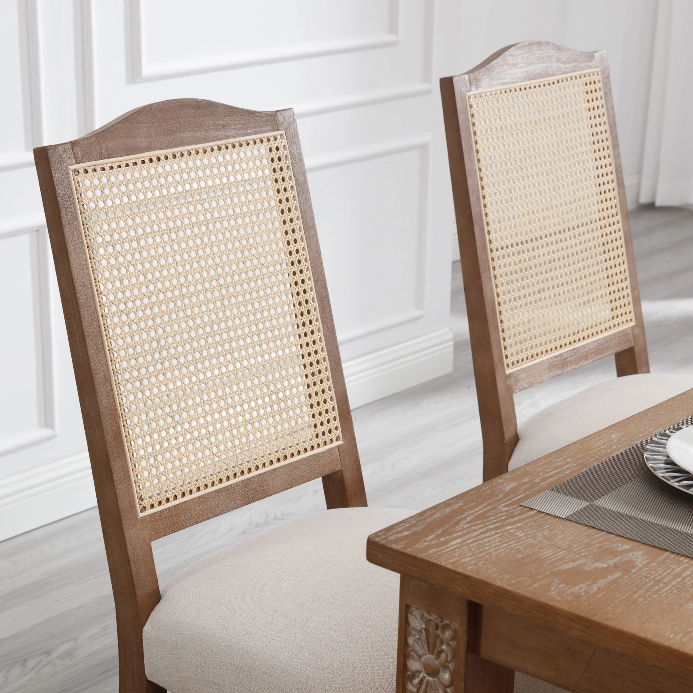 Wood High Back Dining Chairs Set of 2 - 1845DC & 10036DC - Image 22