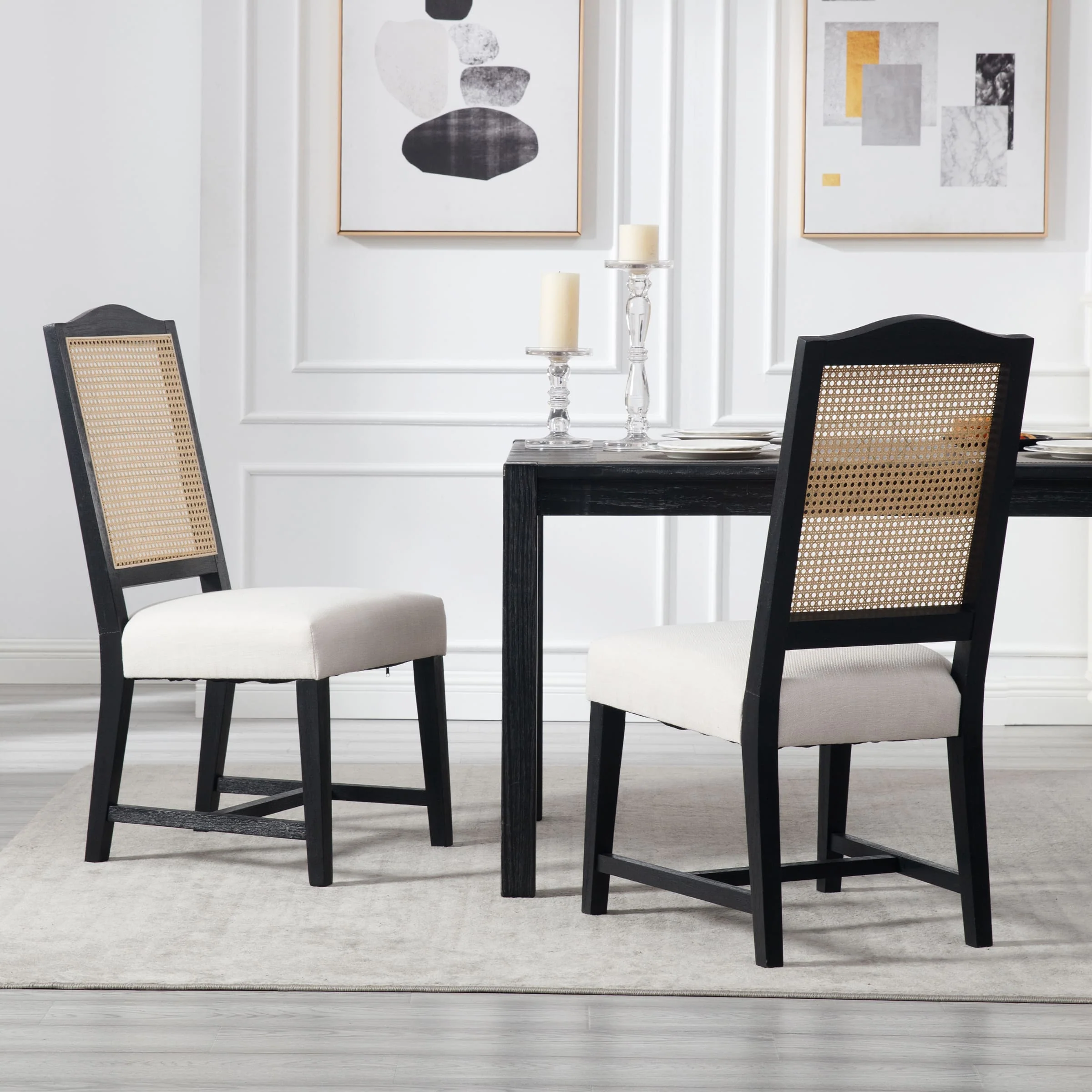 Wood High Back Dining Chairs Set of 2 - 1845DC & 10036DC - Image 26