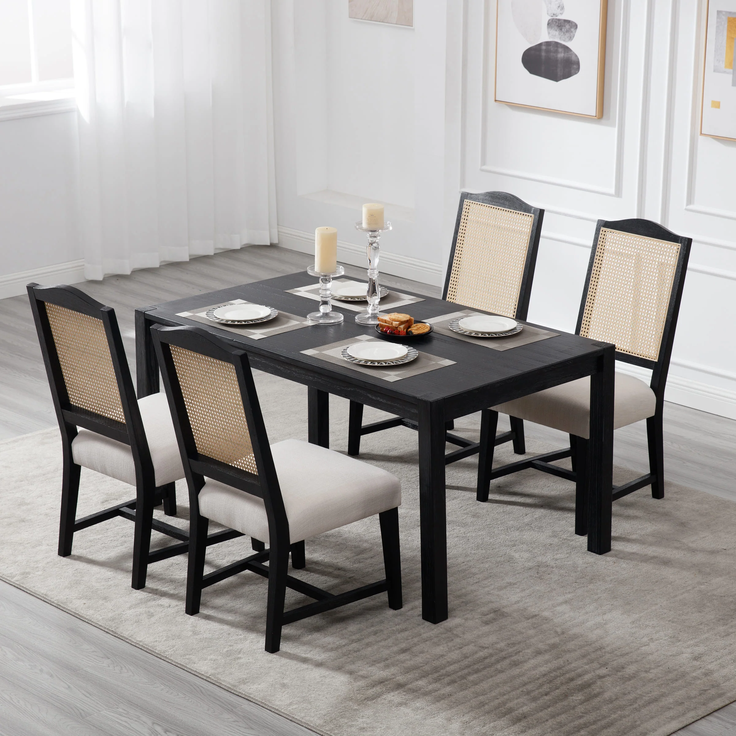 Wood High Back Dining Chairs Set of 2 - 1845DC & 10036DC - Image 27